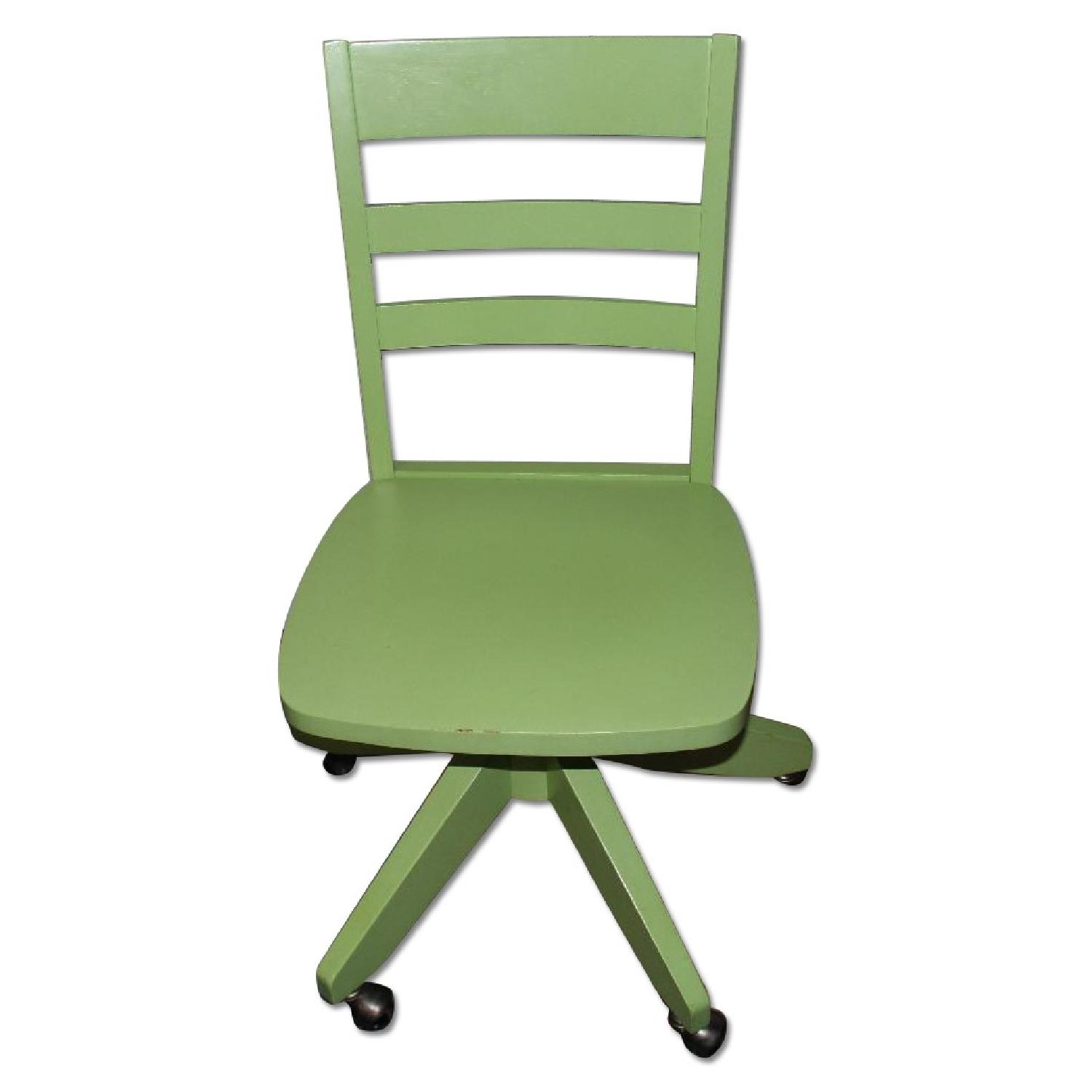 Pottery Barn Teen Green Desk and Desk Chair - image-5