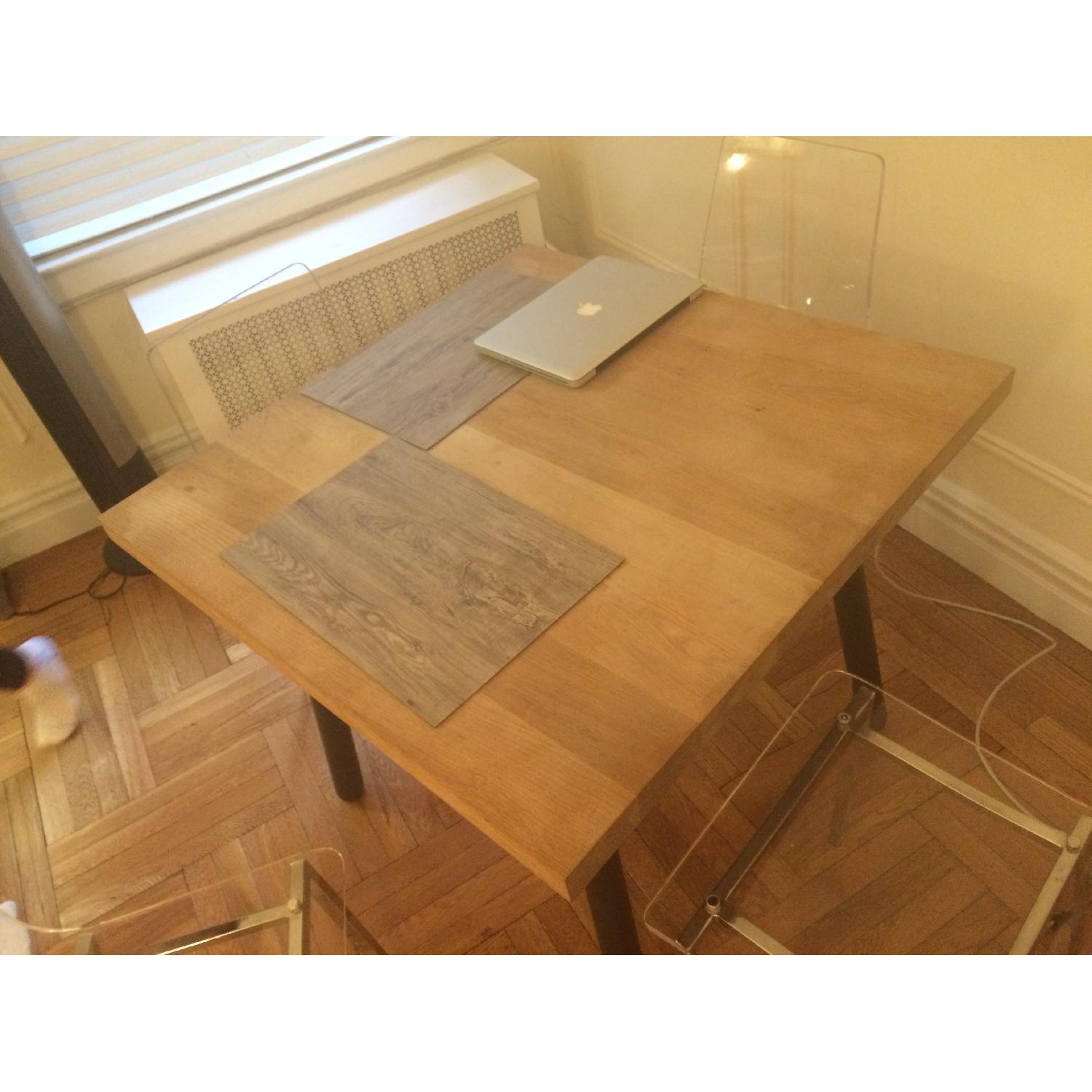 CB2 Square Wooden Dining Table - image-1