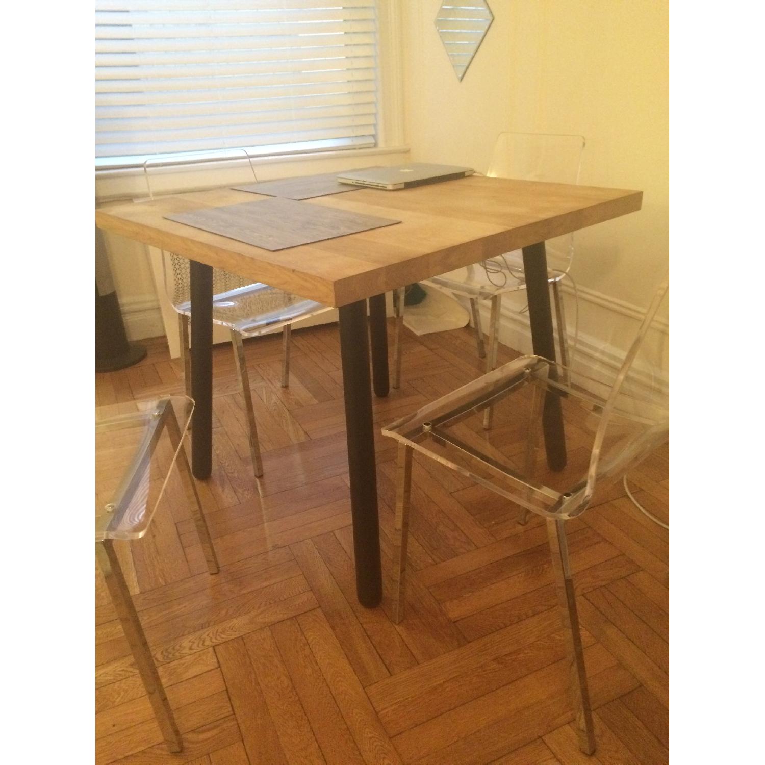 CB2 Square Wooden Dining Table - image-4