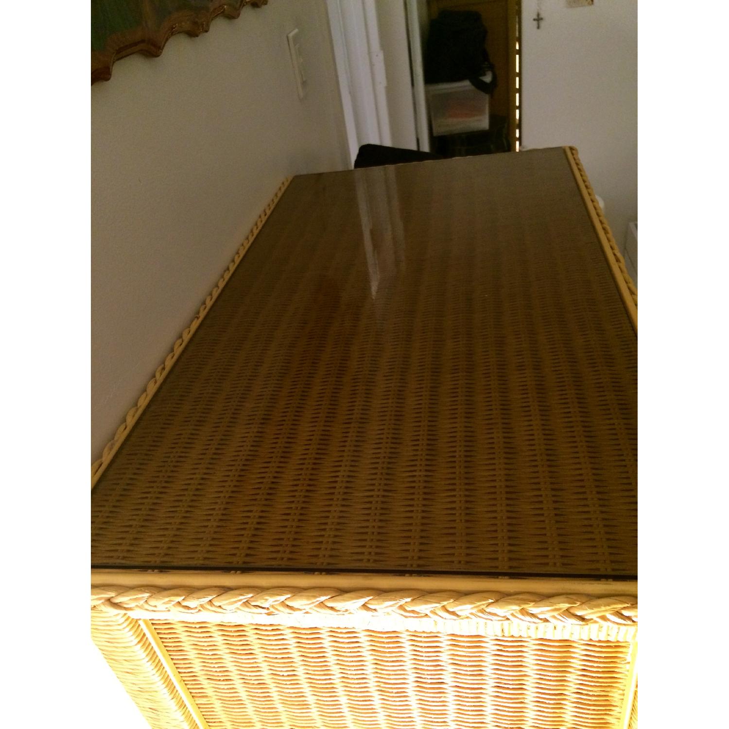 Vintage Wicker Dresser - image-4