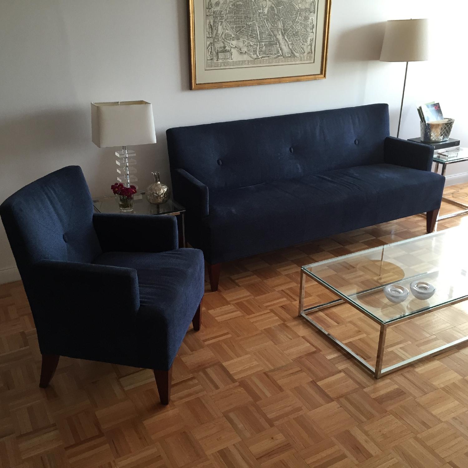 HBF - Brentwood Collection Blue Navy Sofa - image-3