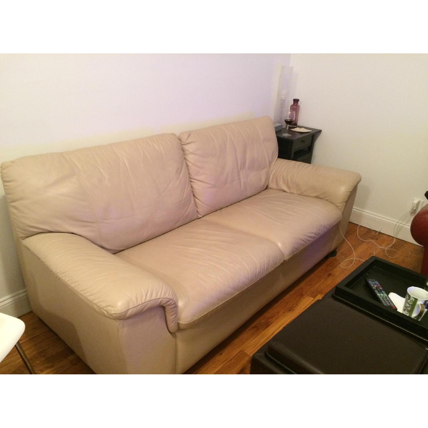 Natuzzi Leather Sofa - image-2