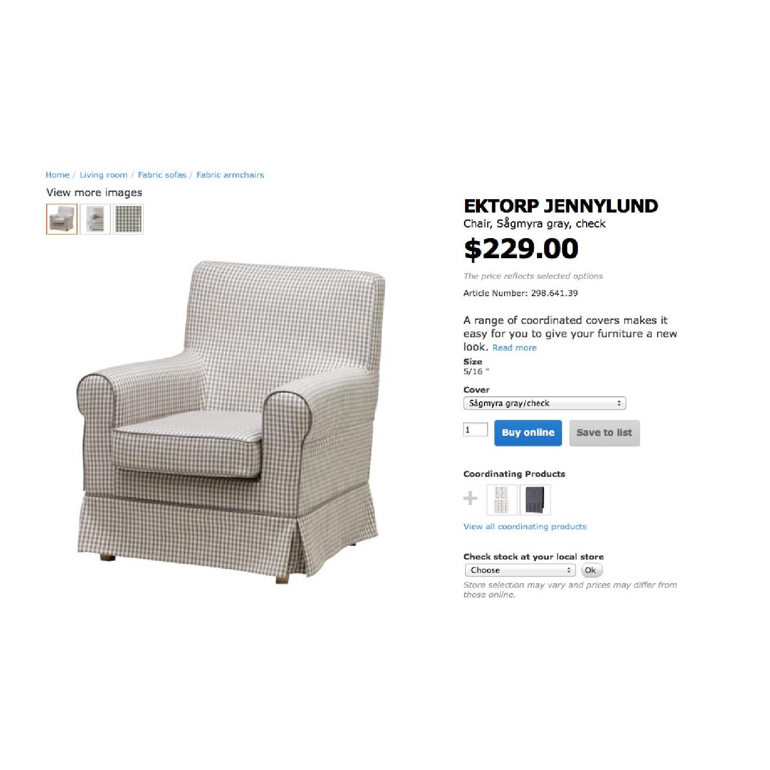 Ikea Fabric ArmChair - image-5