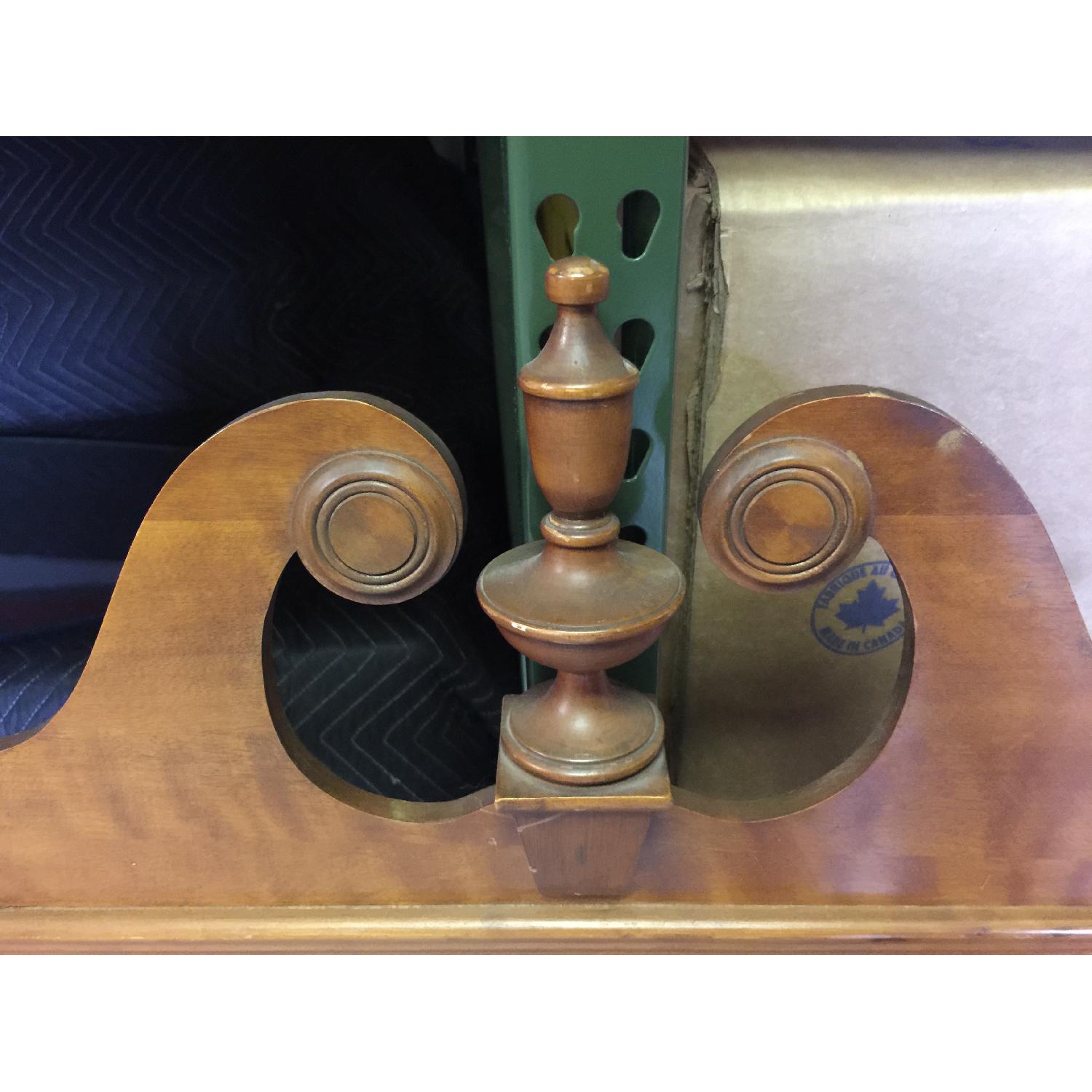 Antique Federal Style Wood Framed Mirror - image-2