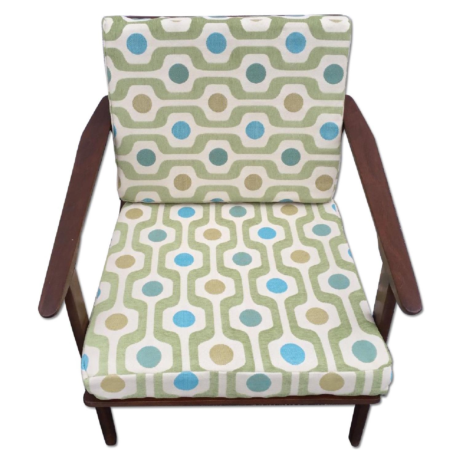 Vintage Wood Frame Sofa + Armchair - image-14