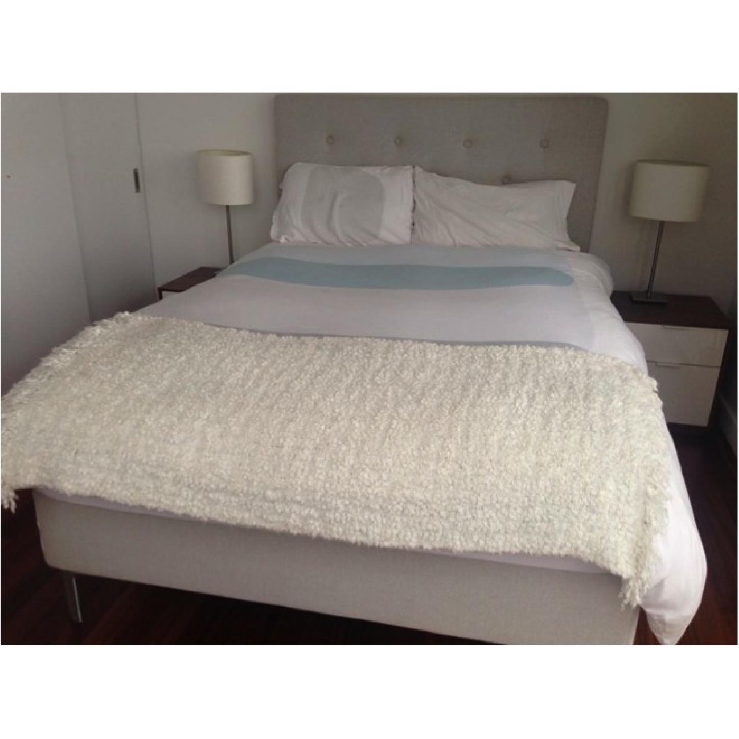 Ikea Bekkestua Queen Size Bed w/ Headboard - image-7