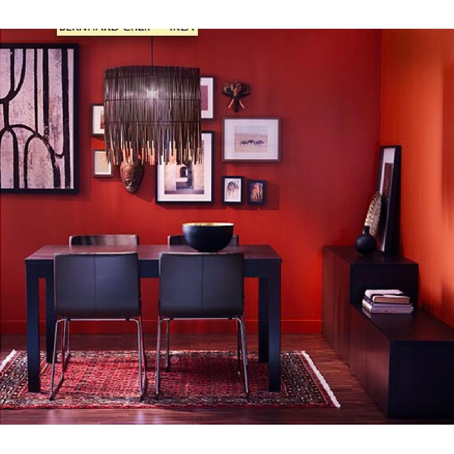 Ikea Bernhard Leather/Chrome Plated Chair - AptDeco