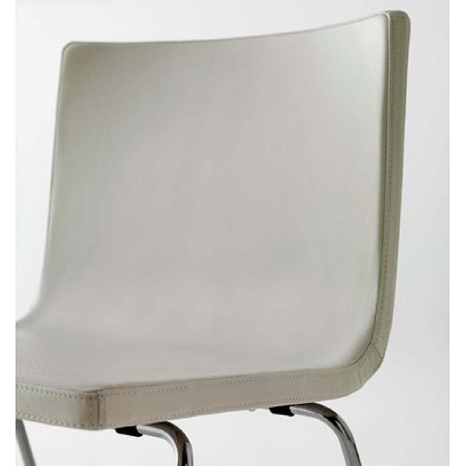Ikea Bernhard Chrome Plated Leather Chairs - image-1