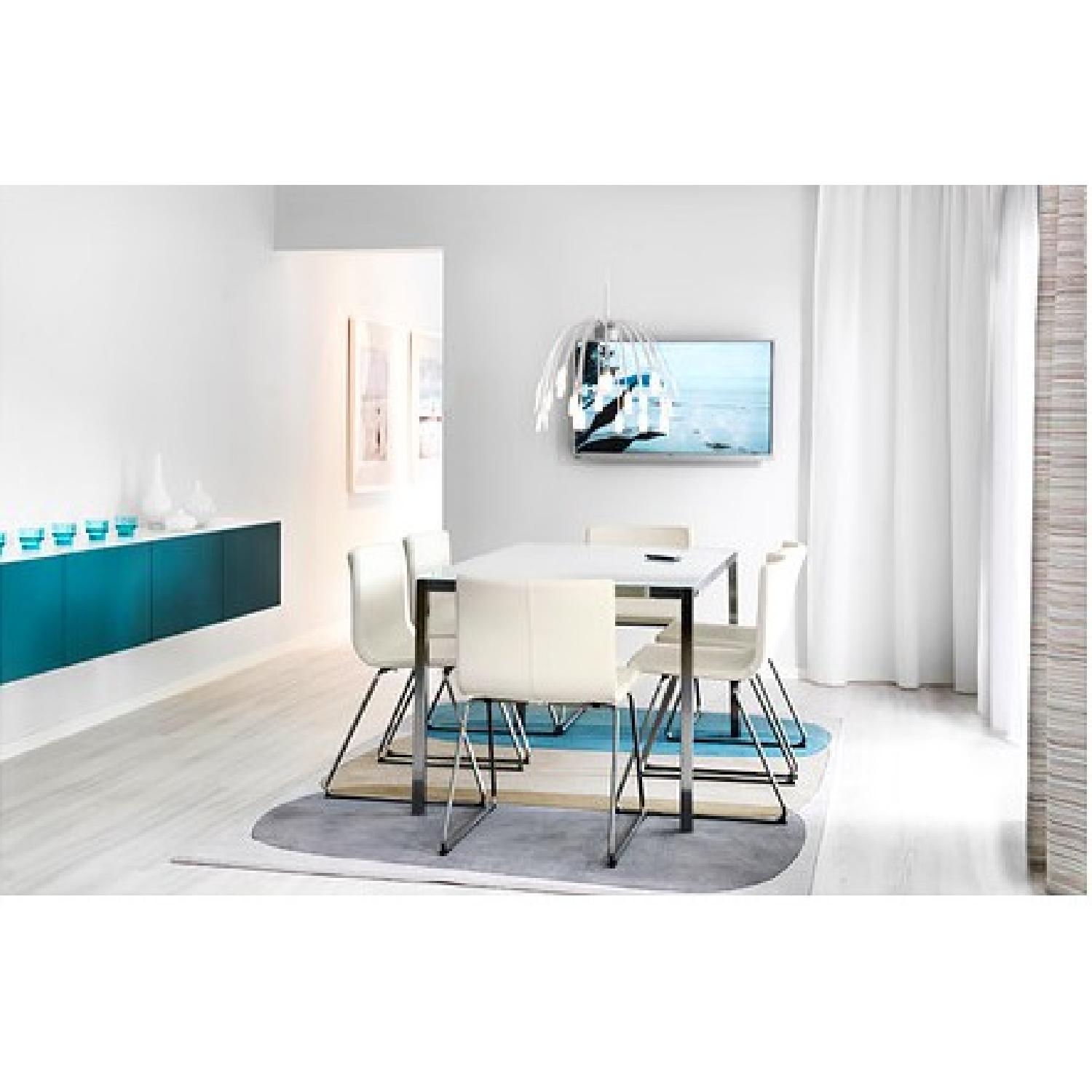 Ikea Bernhard Chrome Plated Leather Chairs - AptDeco