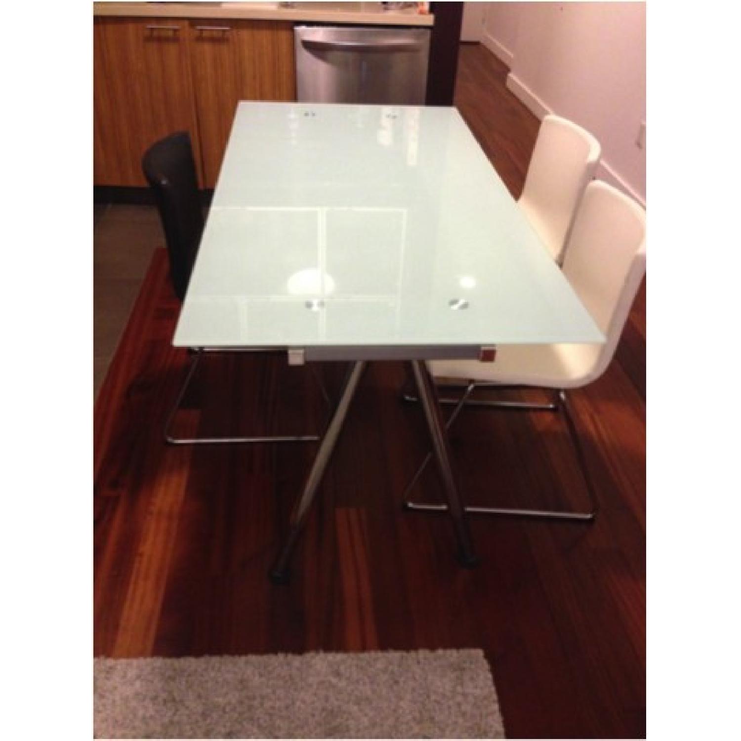 Ikea Bernhard Chrome Plated Leather Chairs - image-3