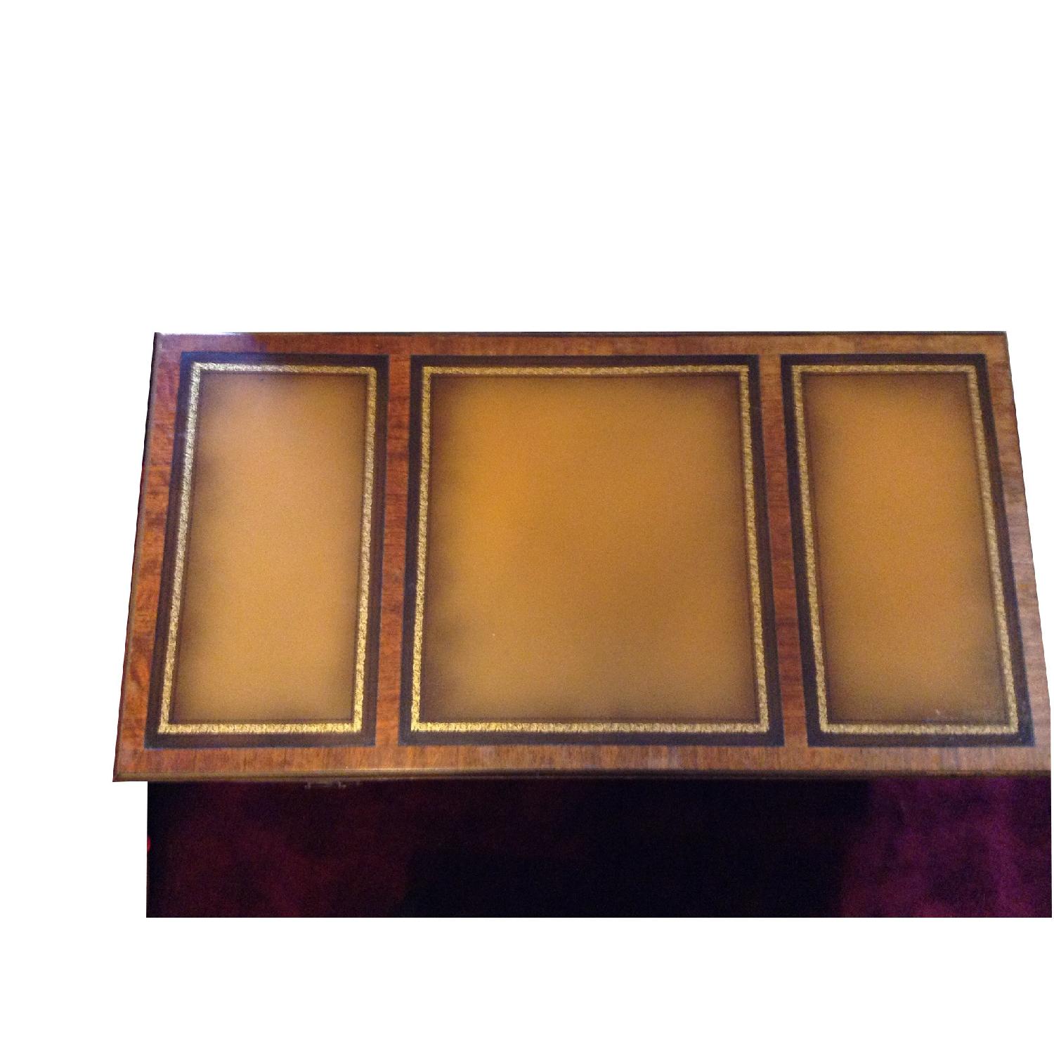 Lane Furniture 1960's 7-Drawer Leather-Top Desk - image-2