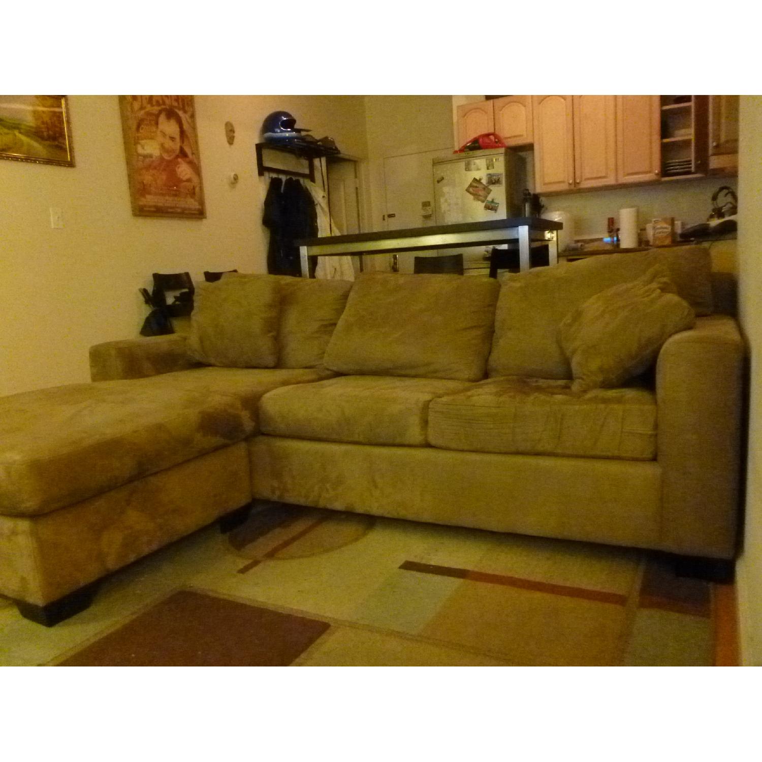 Max Home Furniture Sleeper Sofa with Chaise Lounge. - image-5