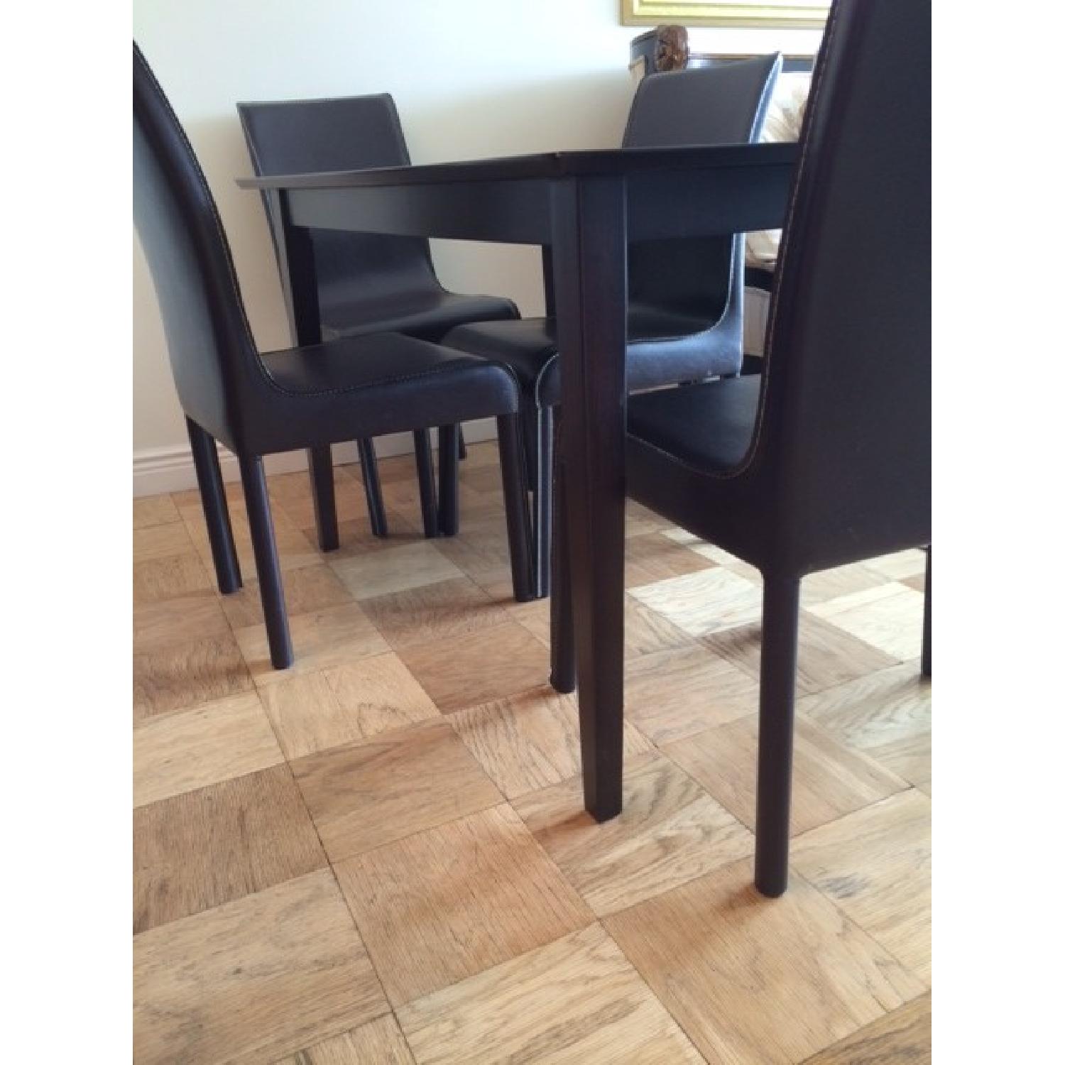 Dining Table w/ 4 Leather Chairs - image-2