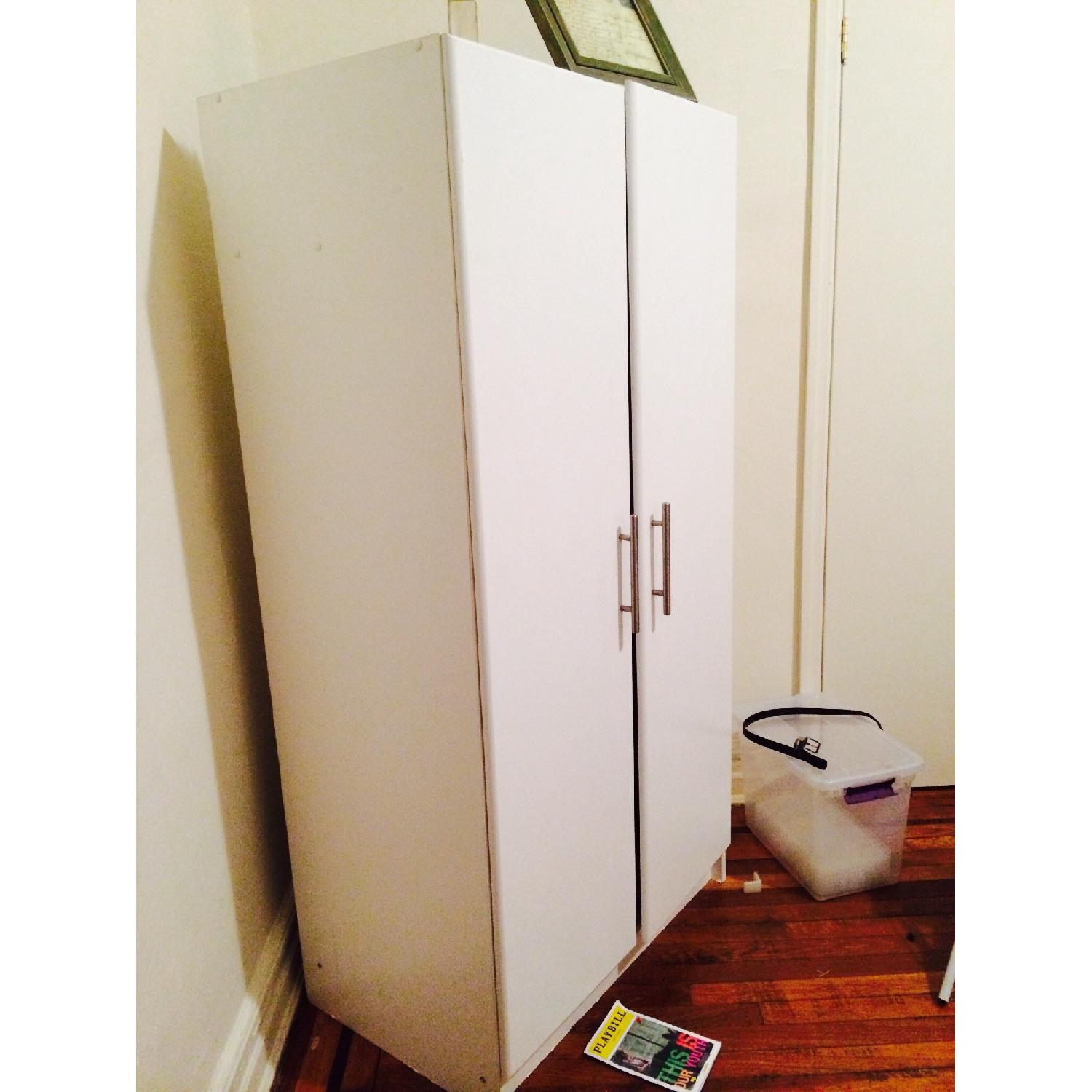 Sears White Wardrobe/Armoire - image-2