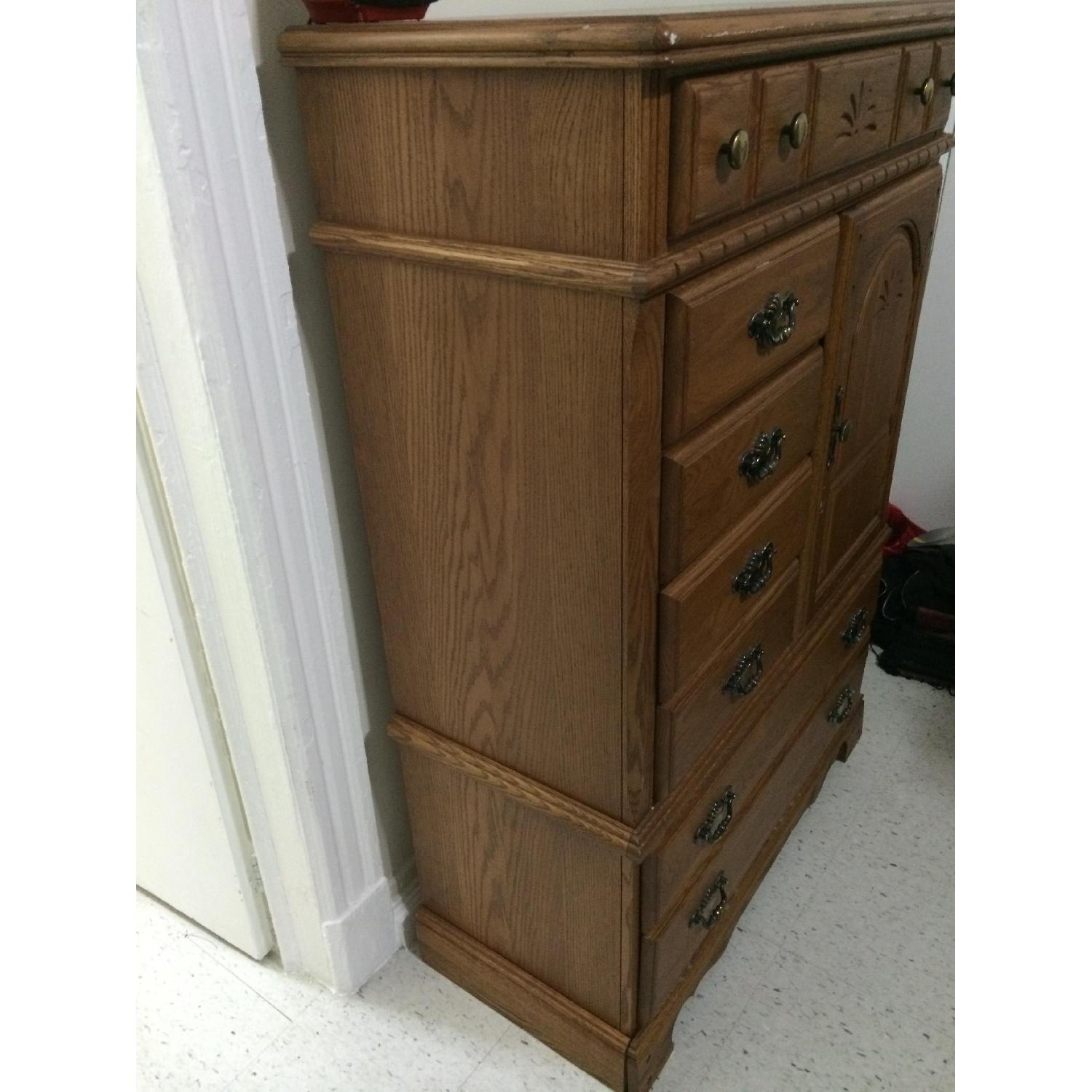 Palliser Solid Oak Armoire - image-1