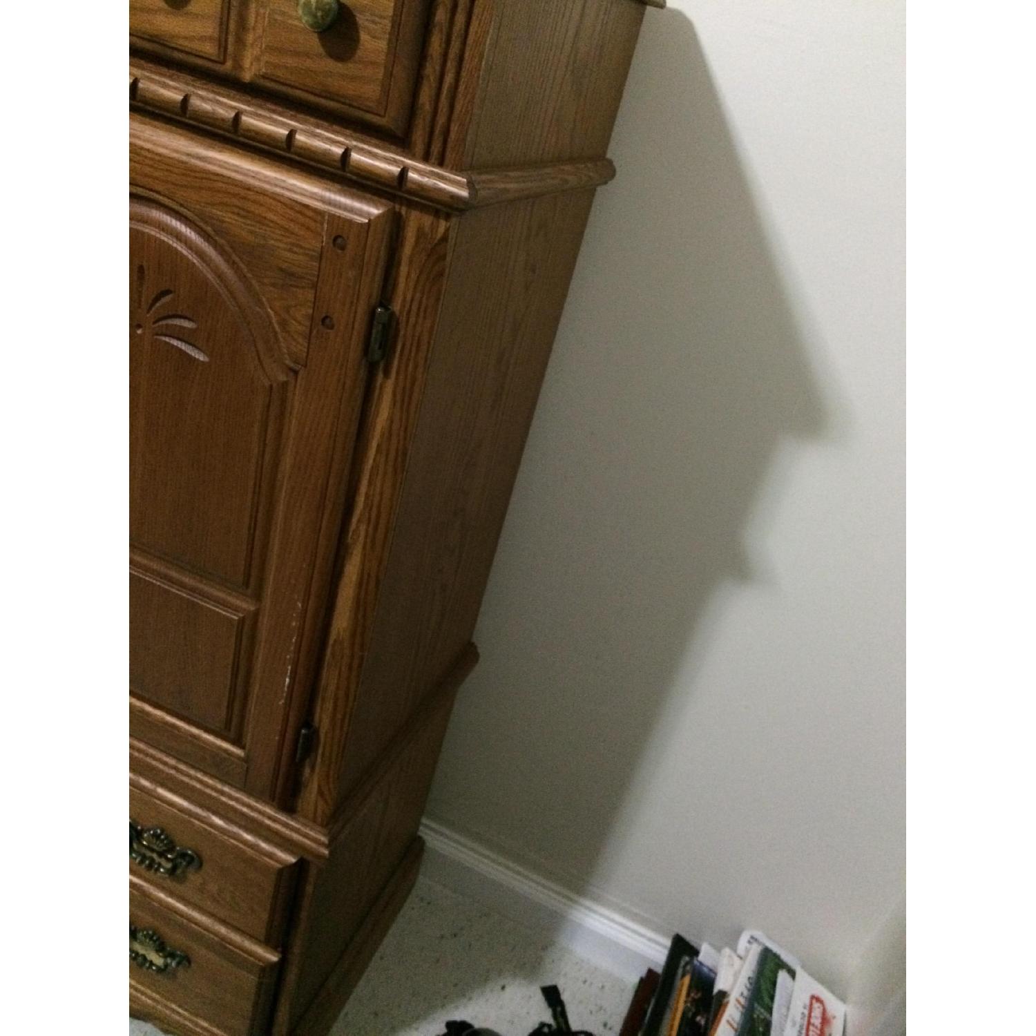 Palliser Solid Oak Armoire - image-3
