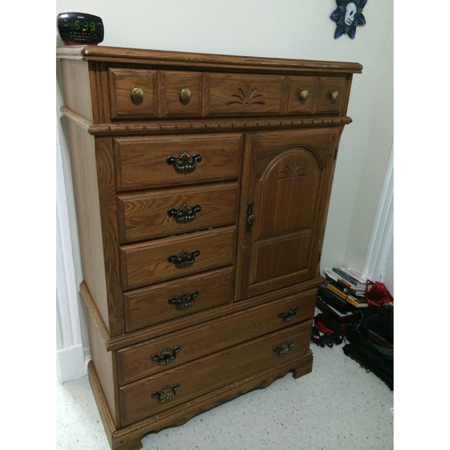 Palliser Solid Oak Armoire - image-5