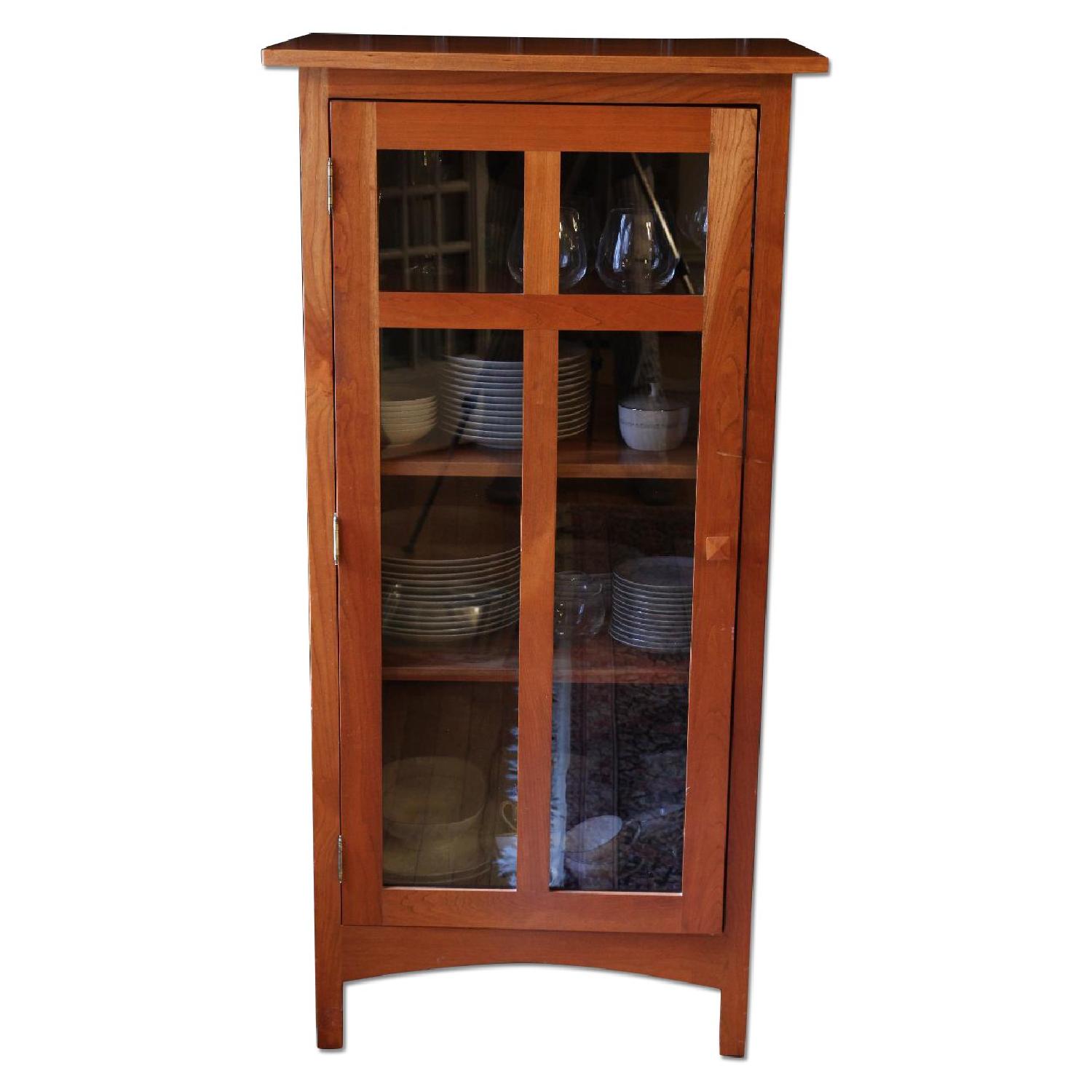 Glass-Front Cherry Cabinet - image-0