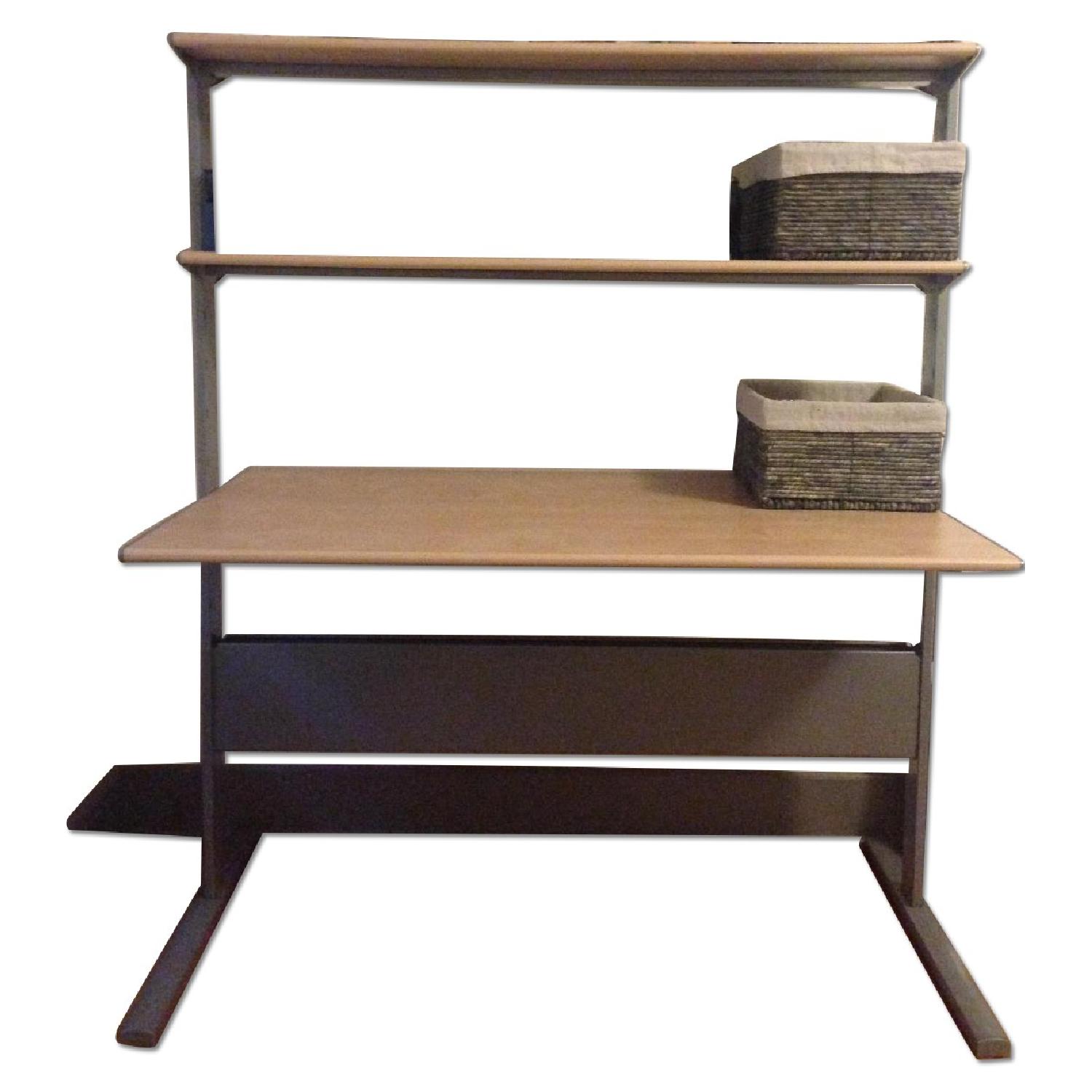 Ikea Desk with Shelves AptDeco