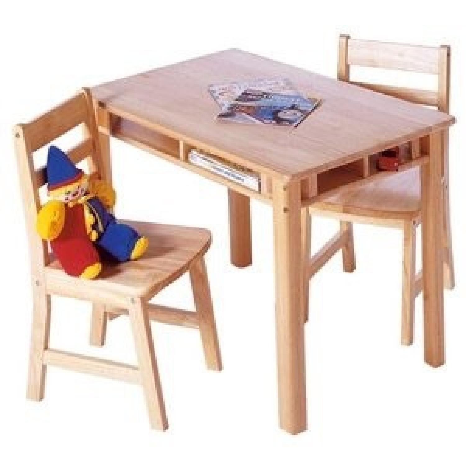 Lipper International Inc. Childrens Rectangular Table w/ 2 Chairs - image-1