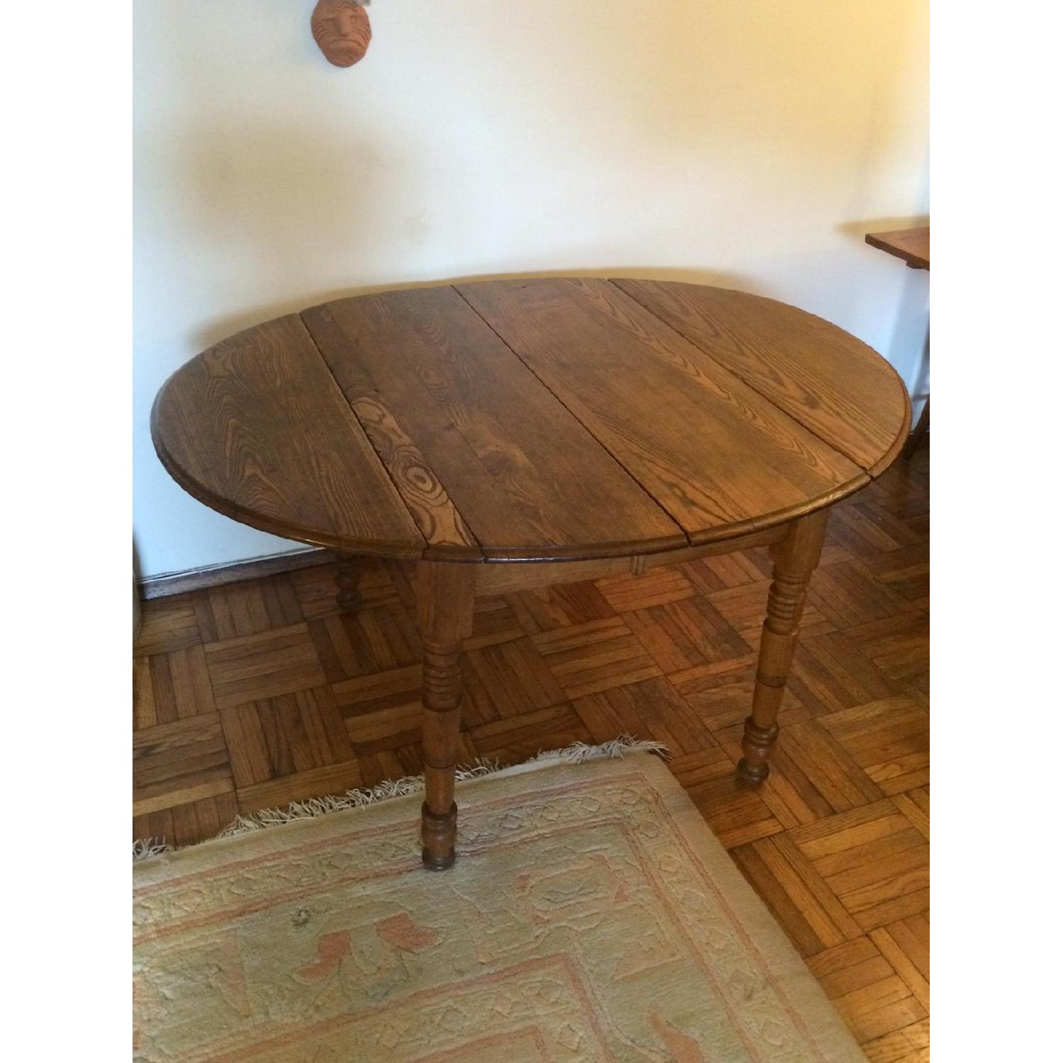 Vintage Solid Oak Table - AptDeco