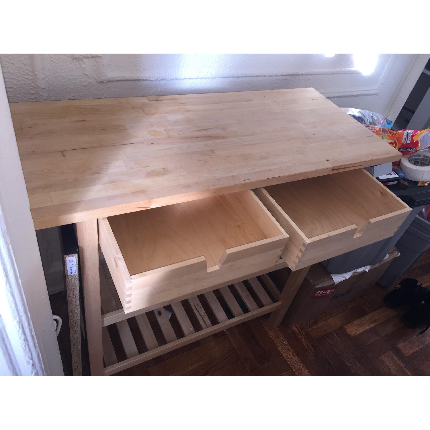 Ikea Kitchen Cart w/ 2 Drawer 2 Shelves AptDeco