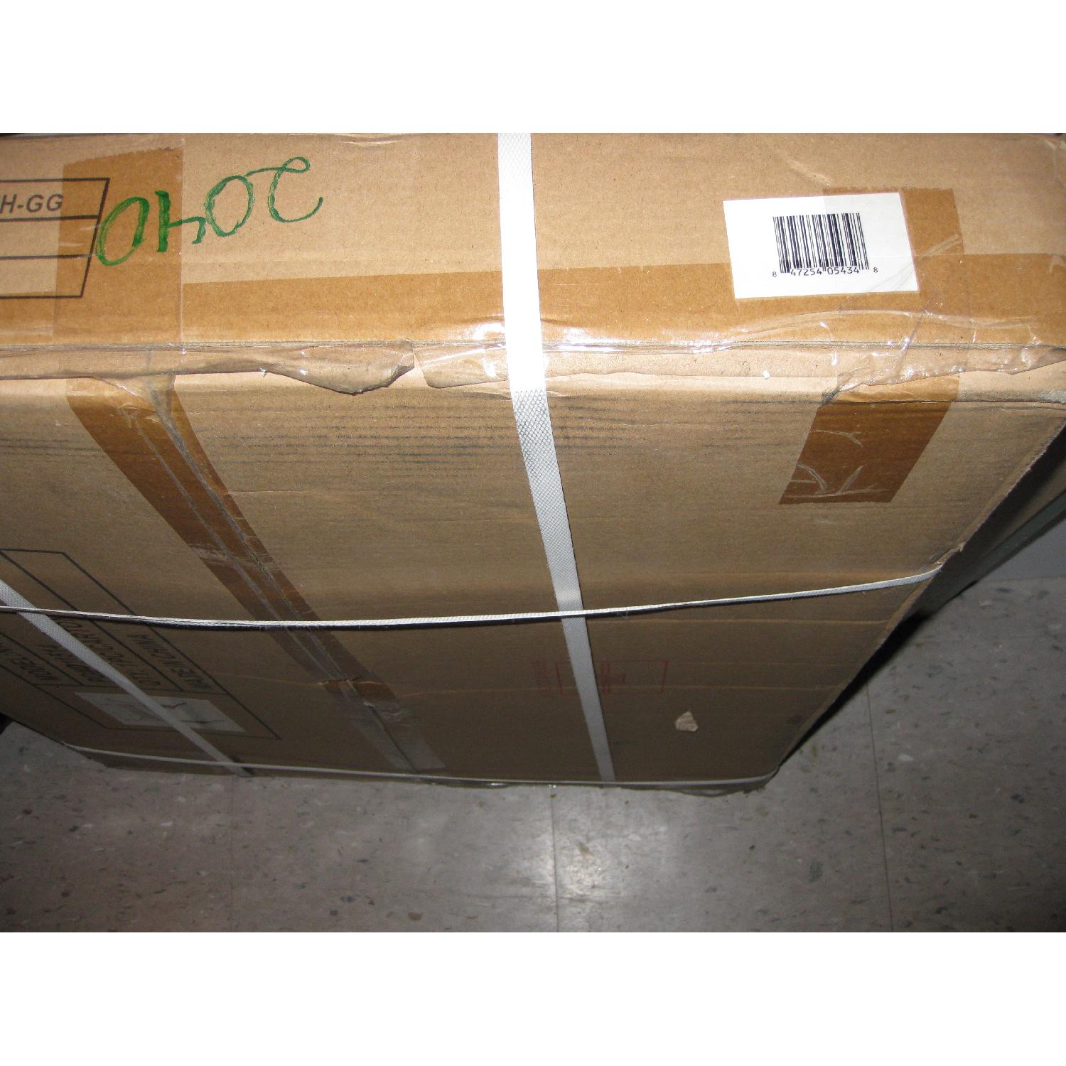 Clifton Style White Desk with Silver Frame - image-4