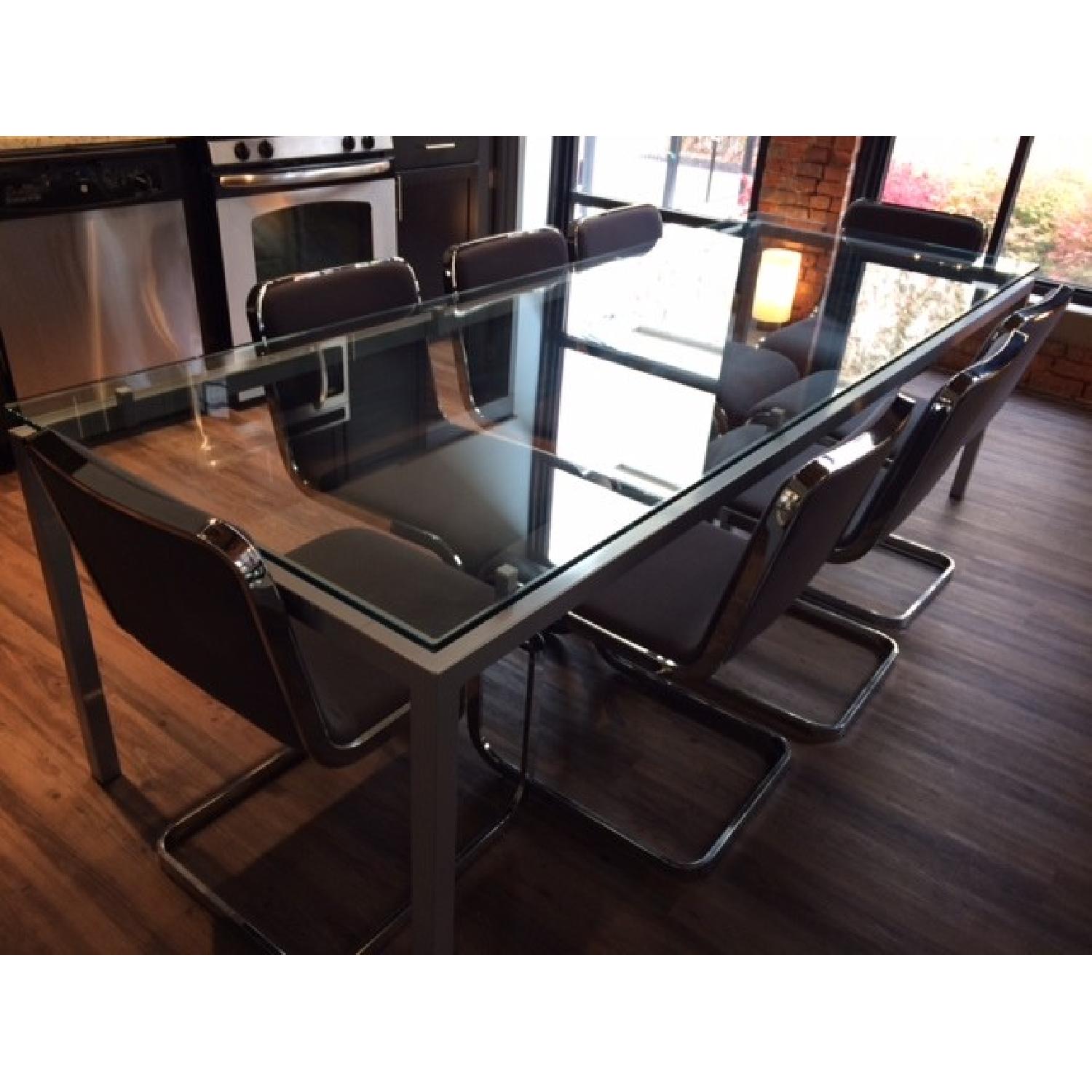 Design Within Reach Tavola Glass Top Table - image-1