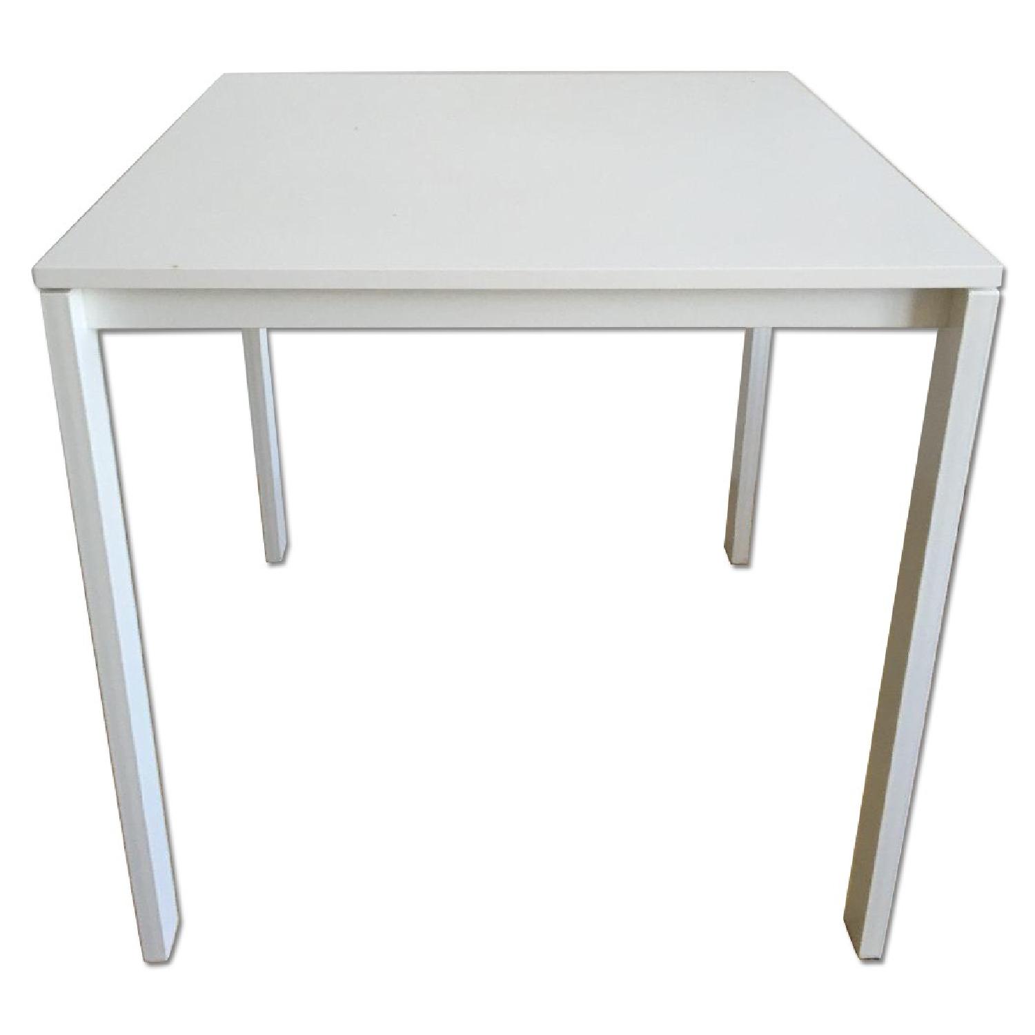 Ikea White Square Table AptDeco