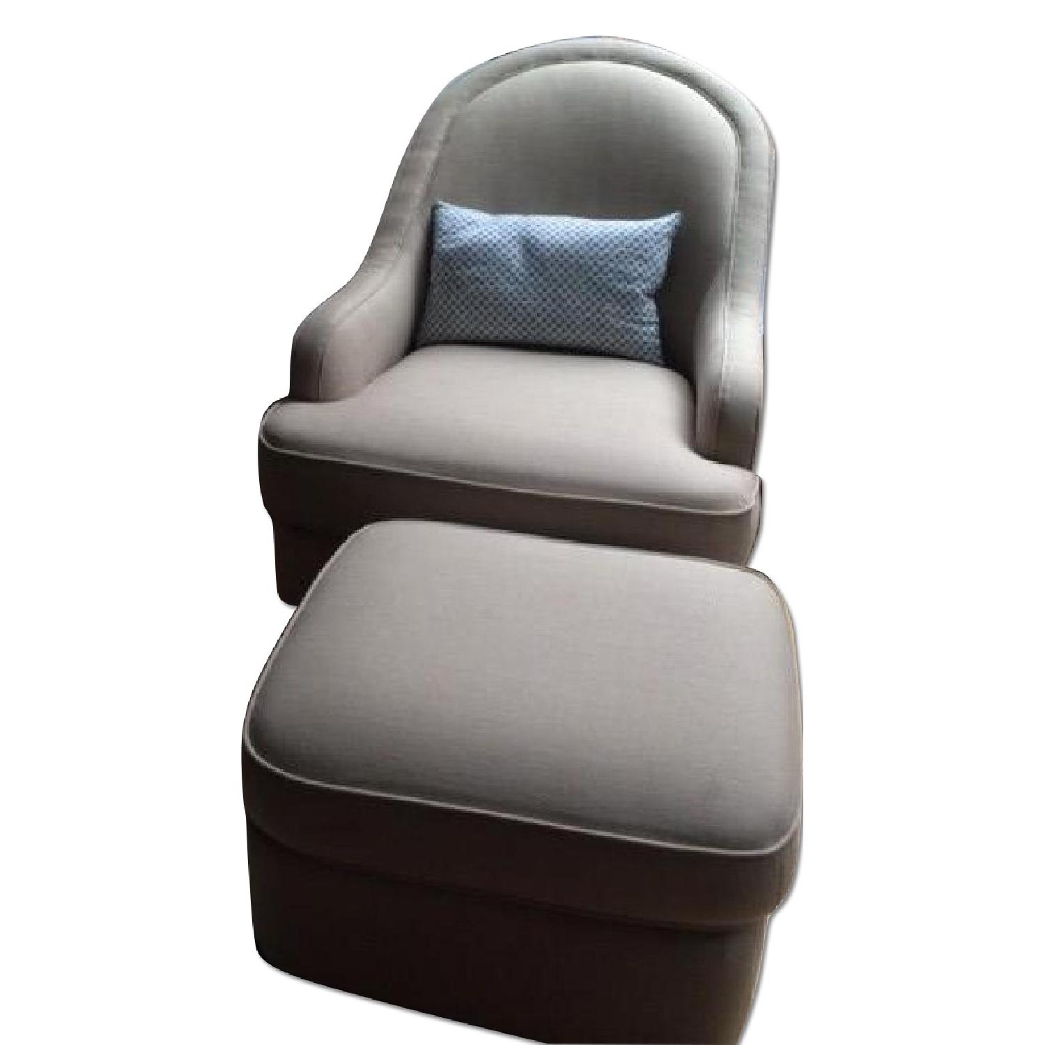 Dwell Studio Savoy Upholstered Glider w/ Ottoman - image-0