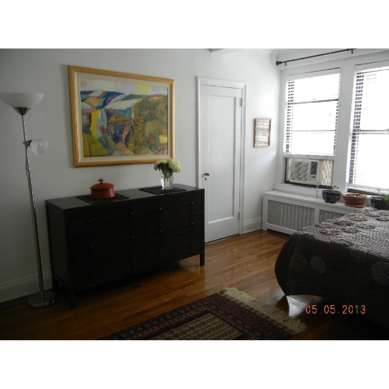 Crate & Barrel Bamboo Dresser + 2 Nightstands - image-2