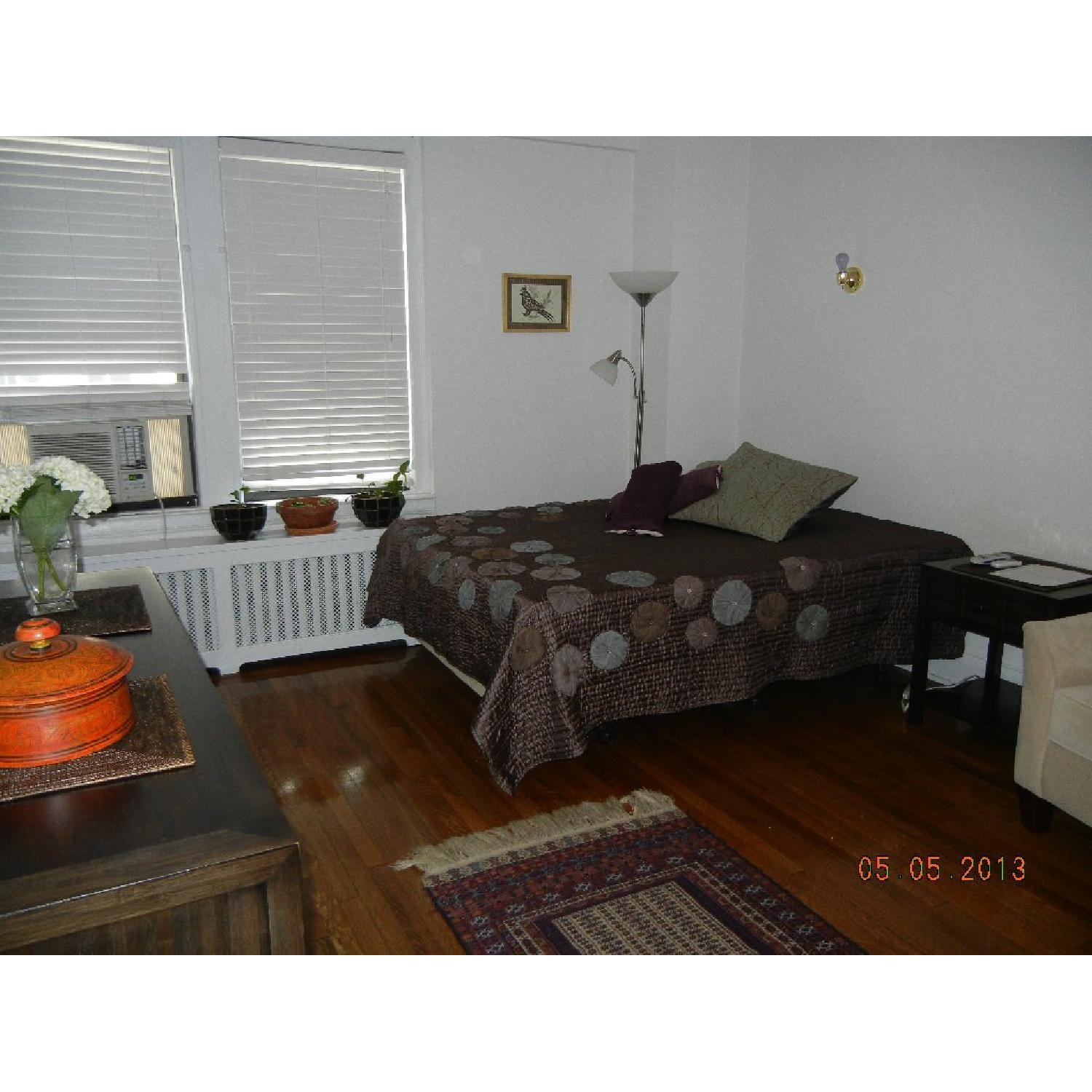 Crate & Barrel Bamboo Dresser + 2 Nightstands - image-3