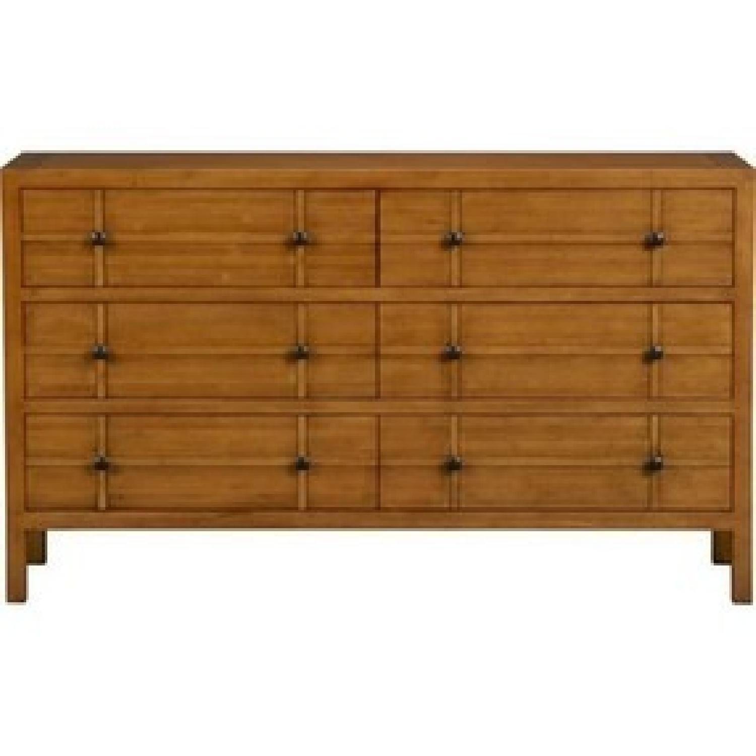 Crate & Barrel Bamboo Dresser + 2 Nightstands - image-5