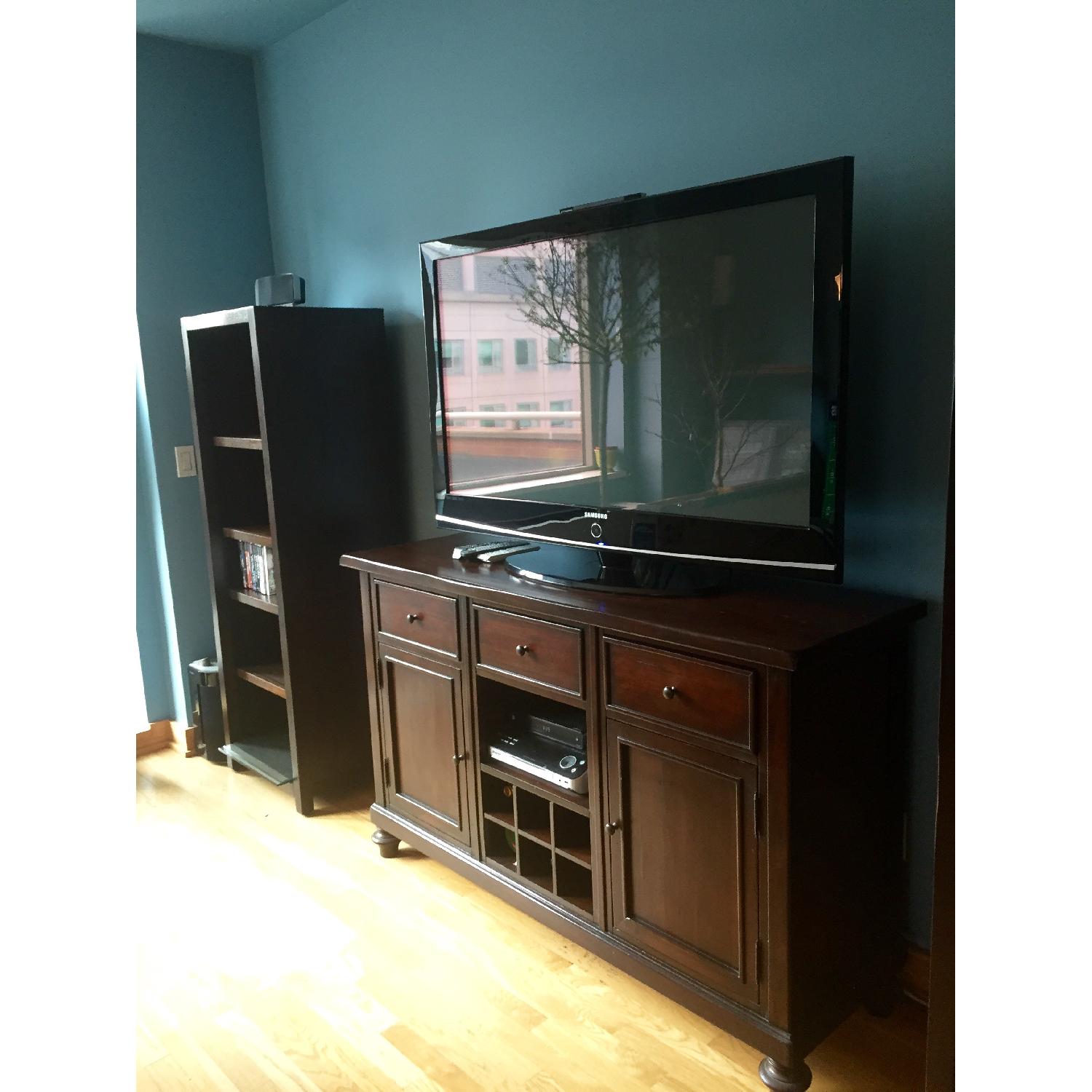 Pottery Barn Montego Mahogany Bookcases - image-1