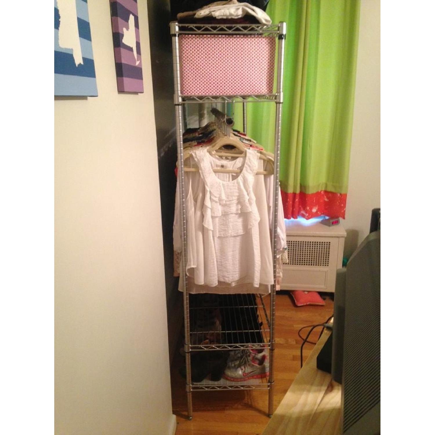 Container Store MetroCommercial Hanging Rack and Shelving Unit - image-2