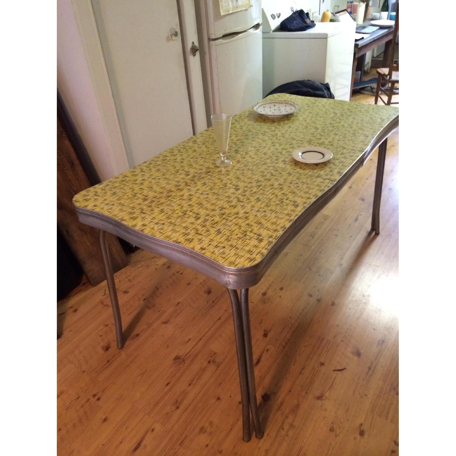 Vintage 1960s Metal Kitchen Table AptDeco