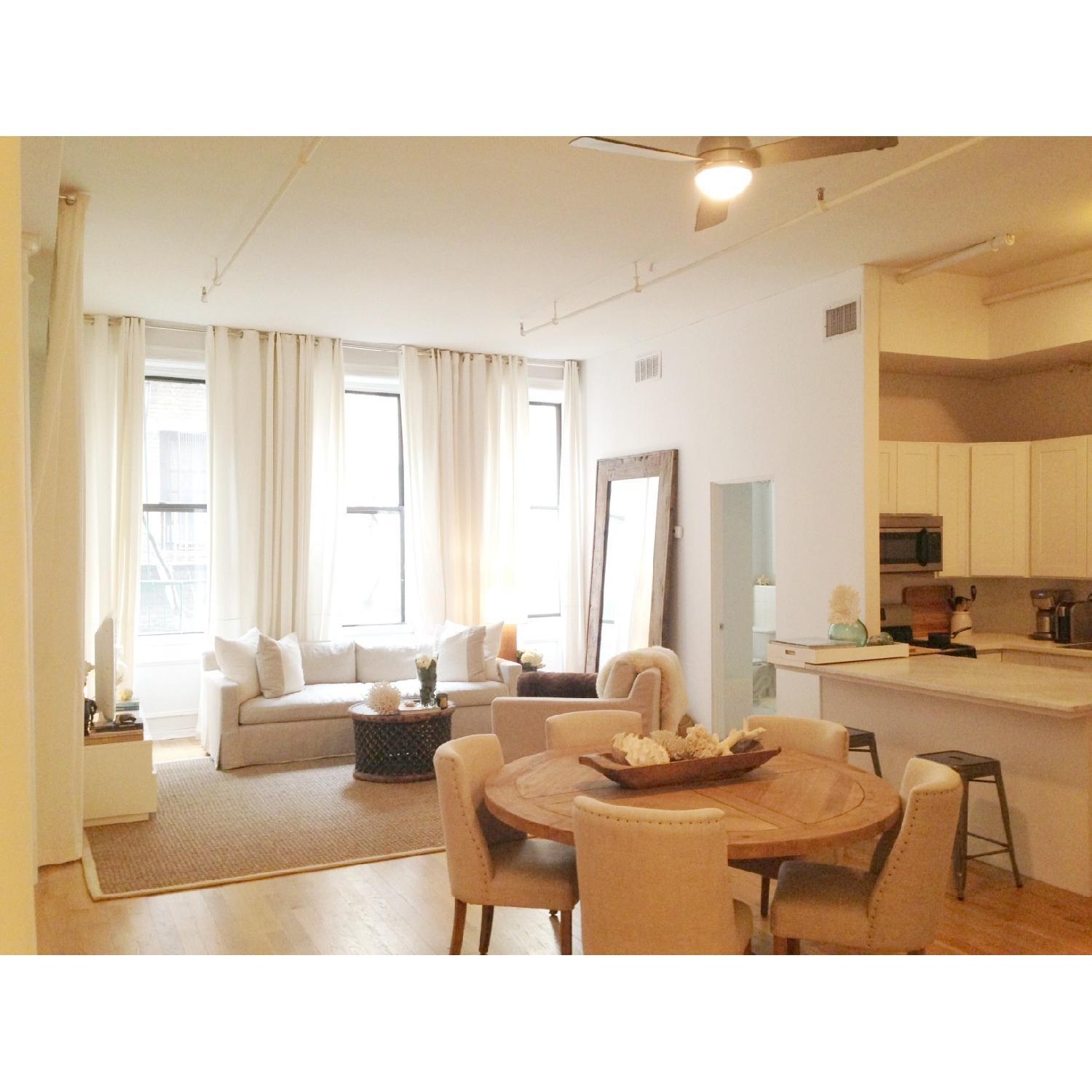 Restoration Hardware Salvaged Boat Wood Leaner Mirror - image-2