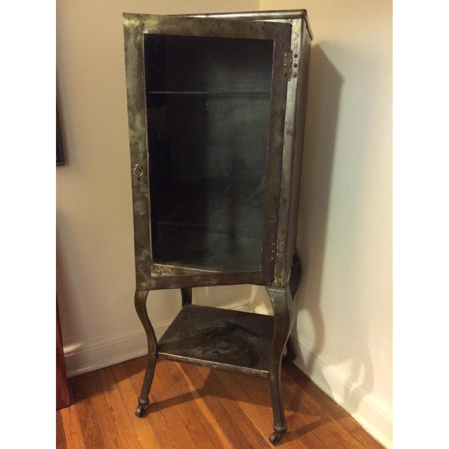 Vintage Industrial Steel Dentist Cabinet - image-1