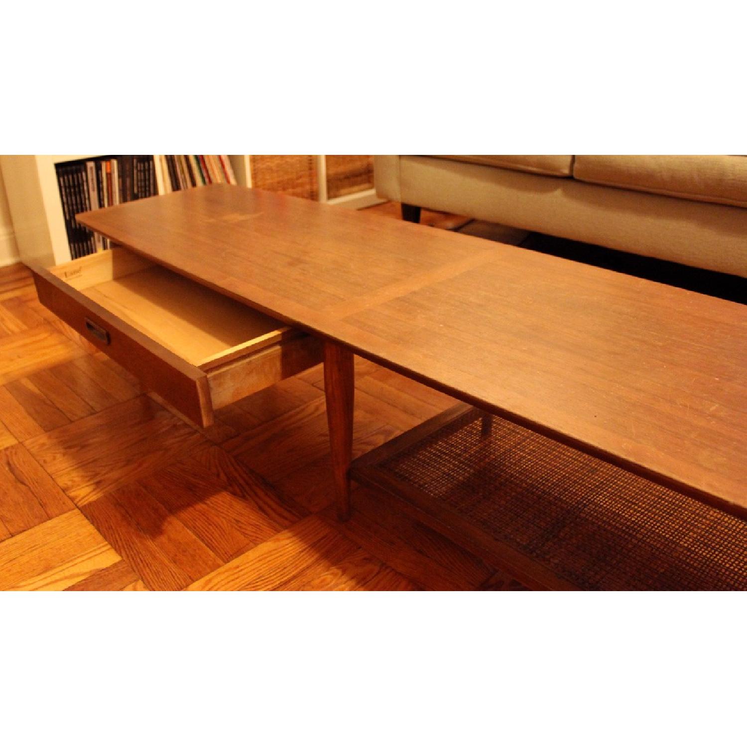 Lane Mid Century Modern Surfboard Coffee Table AptDeco