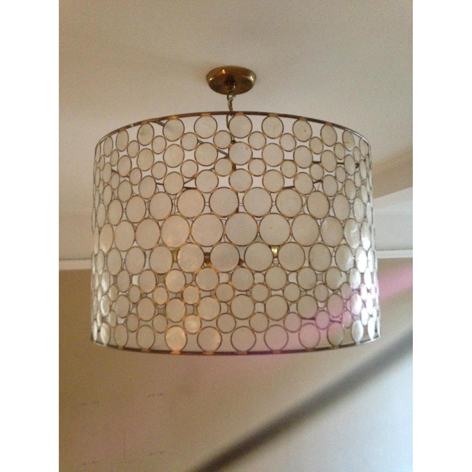 Oly Studio Serena Drum Chandelier Brass - image-1