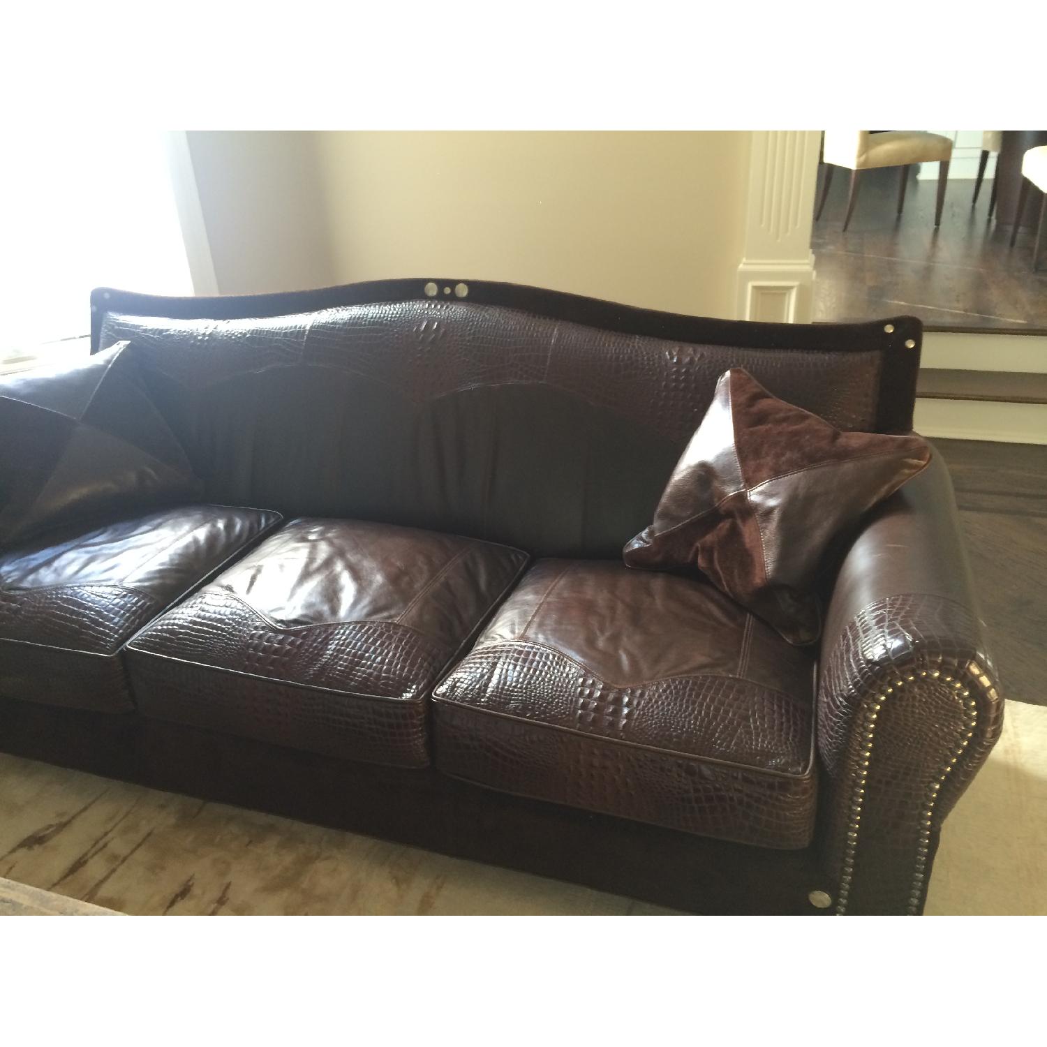 Einstein Moomjy Leather Sofa - image-1