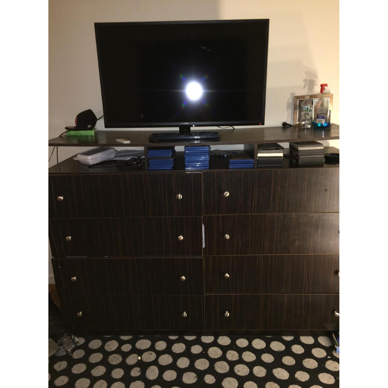 Wood Finish 8 Door Dresser - image-2