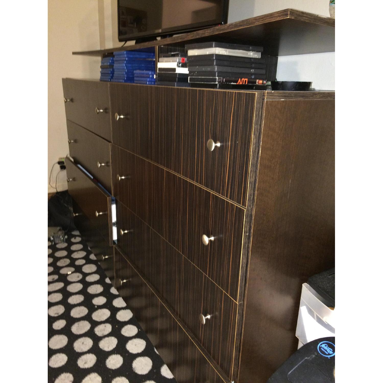 Wood Finish 8 Door Dresser - image-4