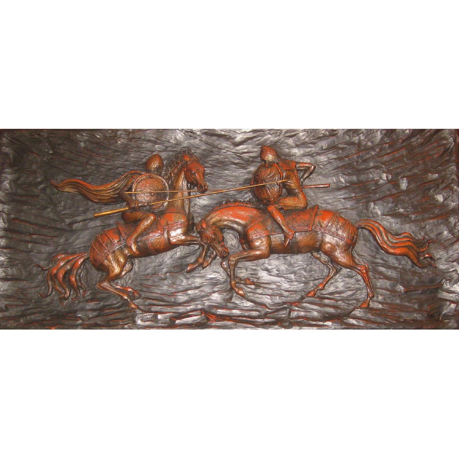 Finesse Originals Vintage Jousting Knights Wall Art - image-1