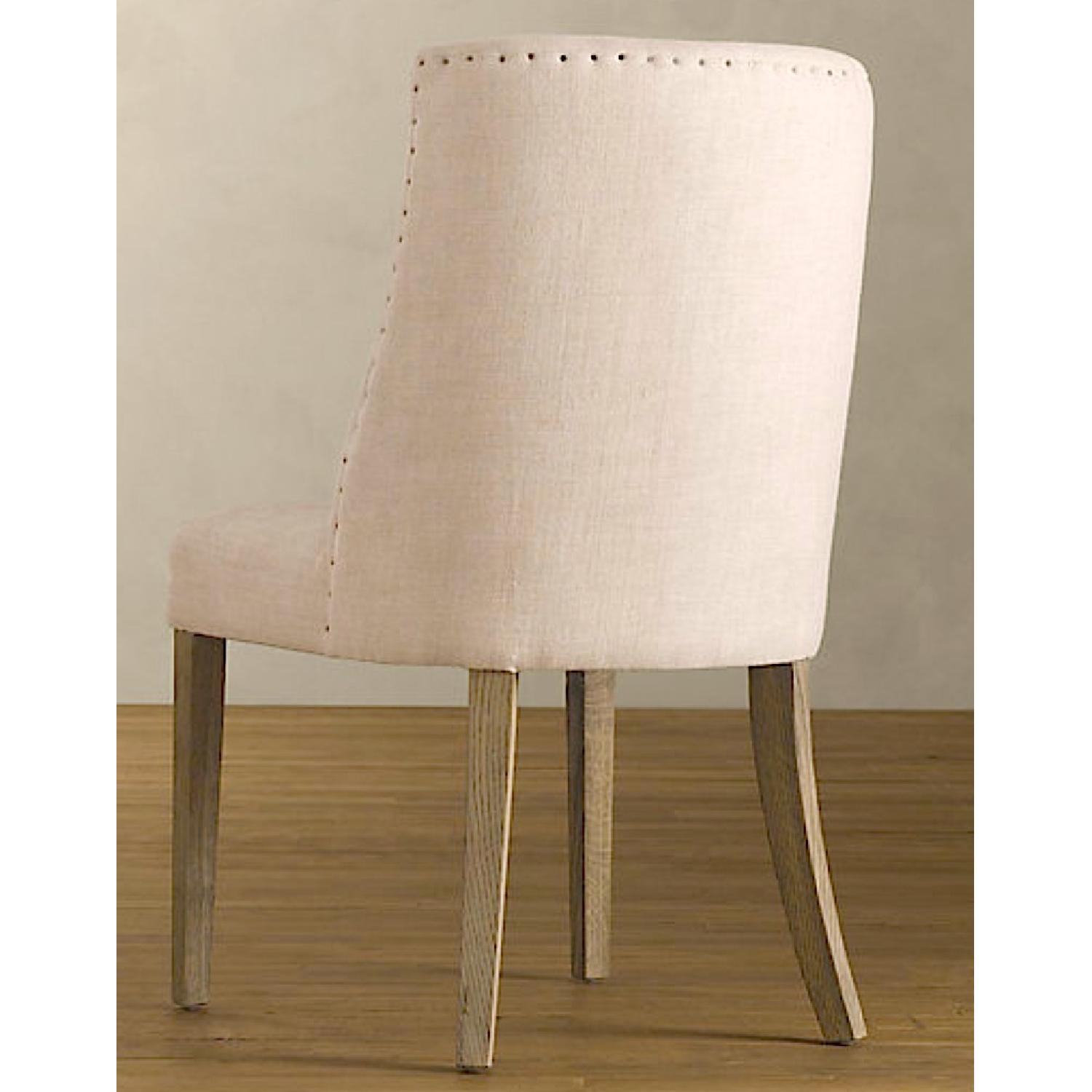 Restoration Hardware 1940's French Barrelback Upholstered Side Chairs