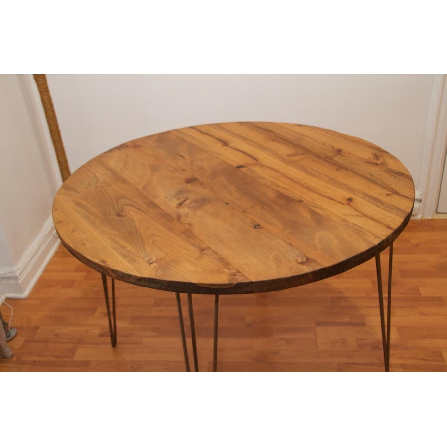 Custom-Made Reclaimed Wood Dining Table - image-1