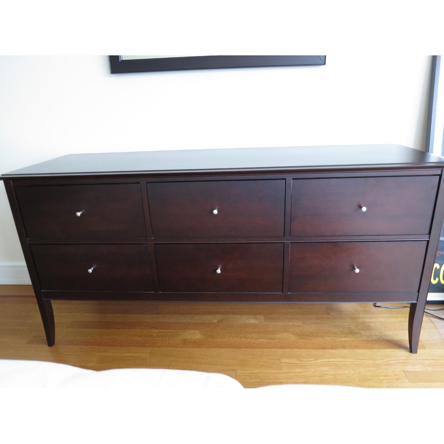 Crate & Barrel Vendome 6-Drawer Dresser in Espresso - image-1