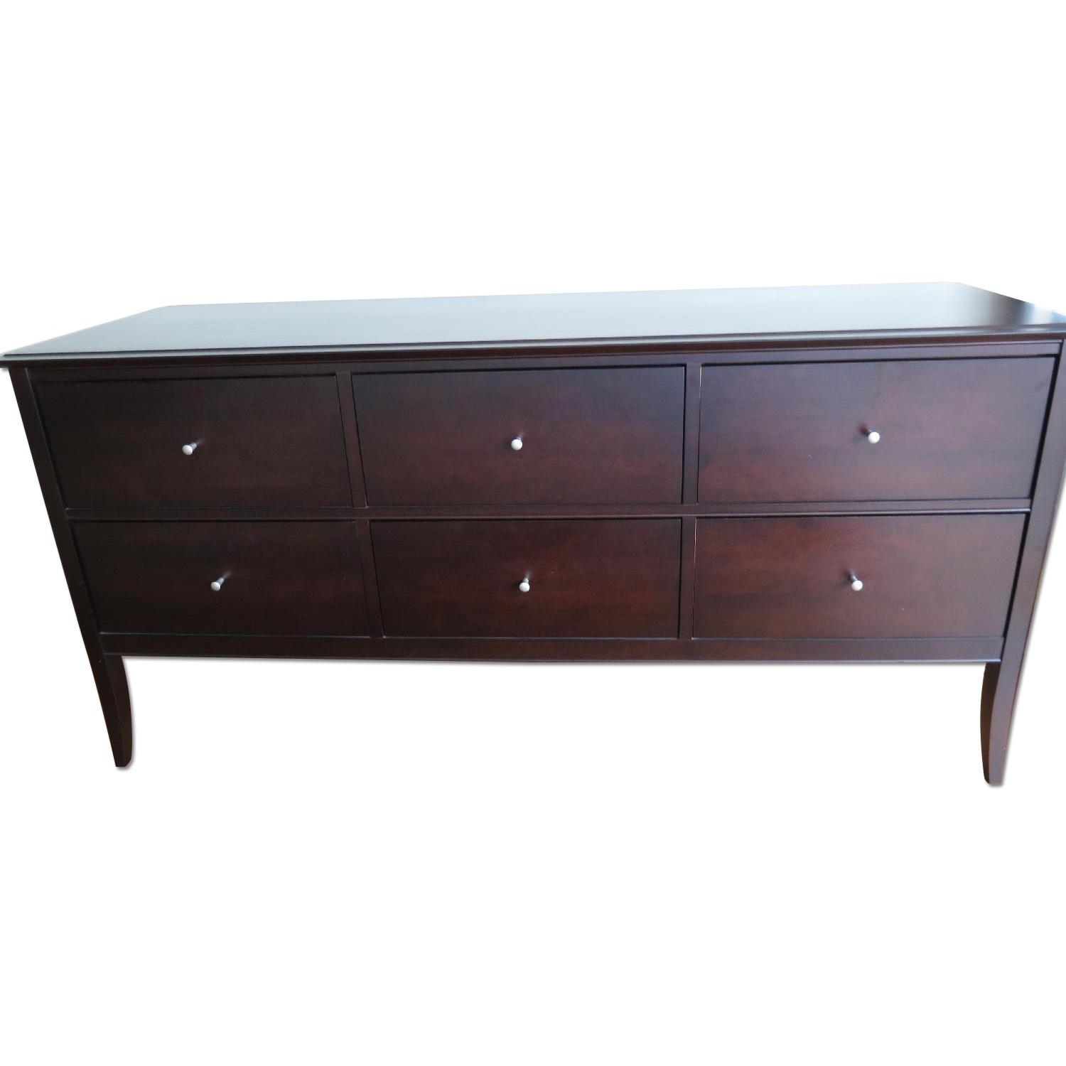 Crate & Barrel Vendome 6Drawer Dresser in Espresso AptDeco