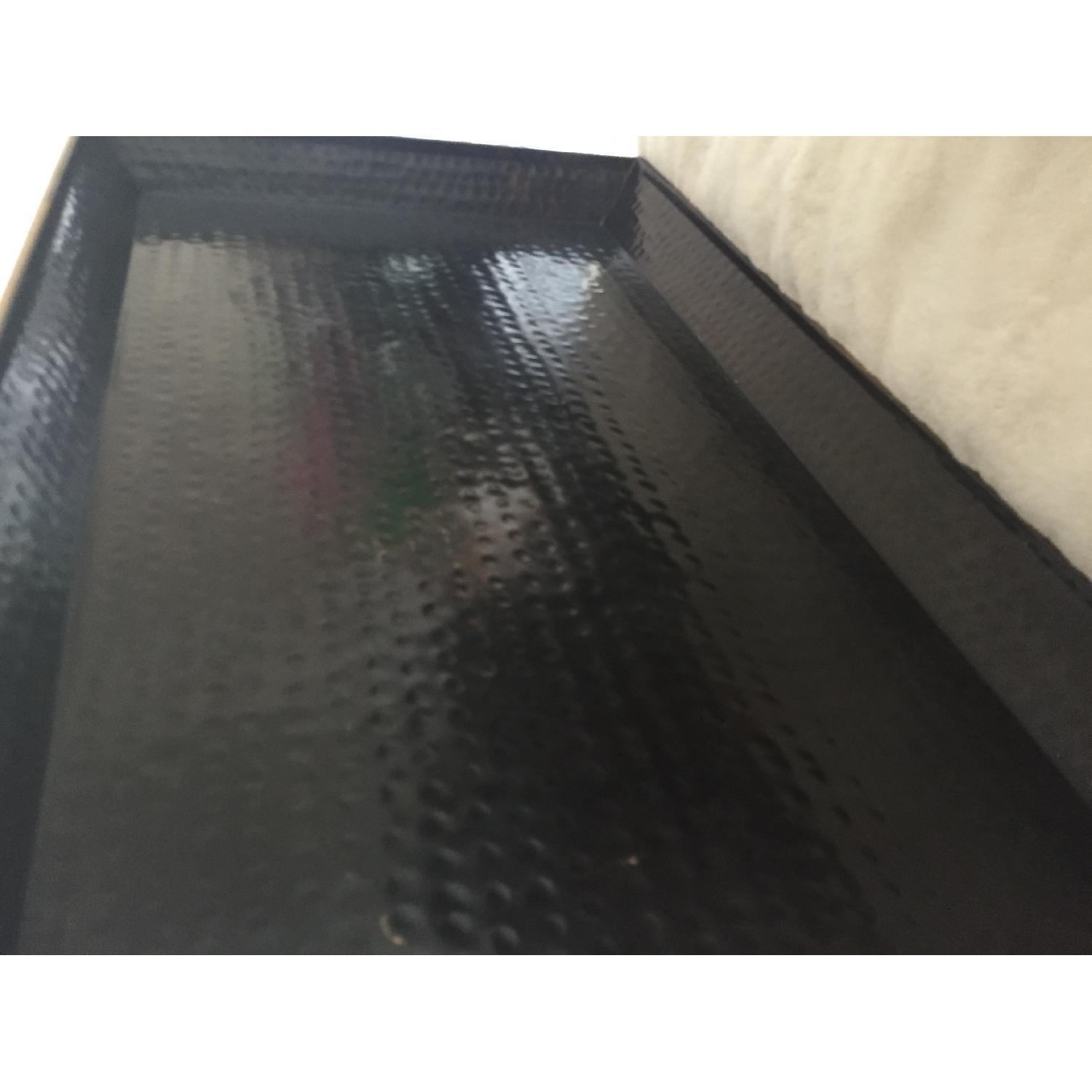 Restoration Hardware Hammered Brass Rectangular Large Tray - image-4