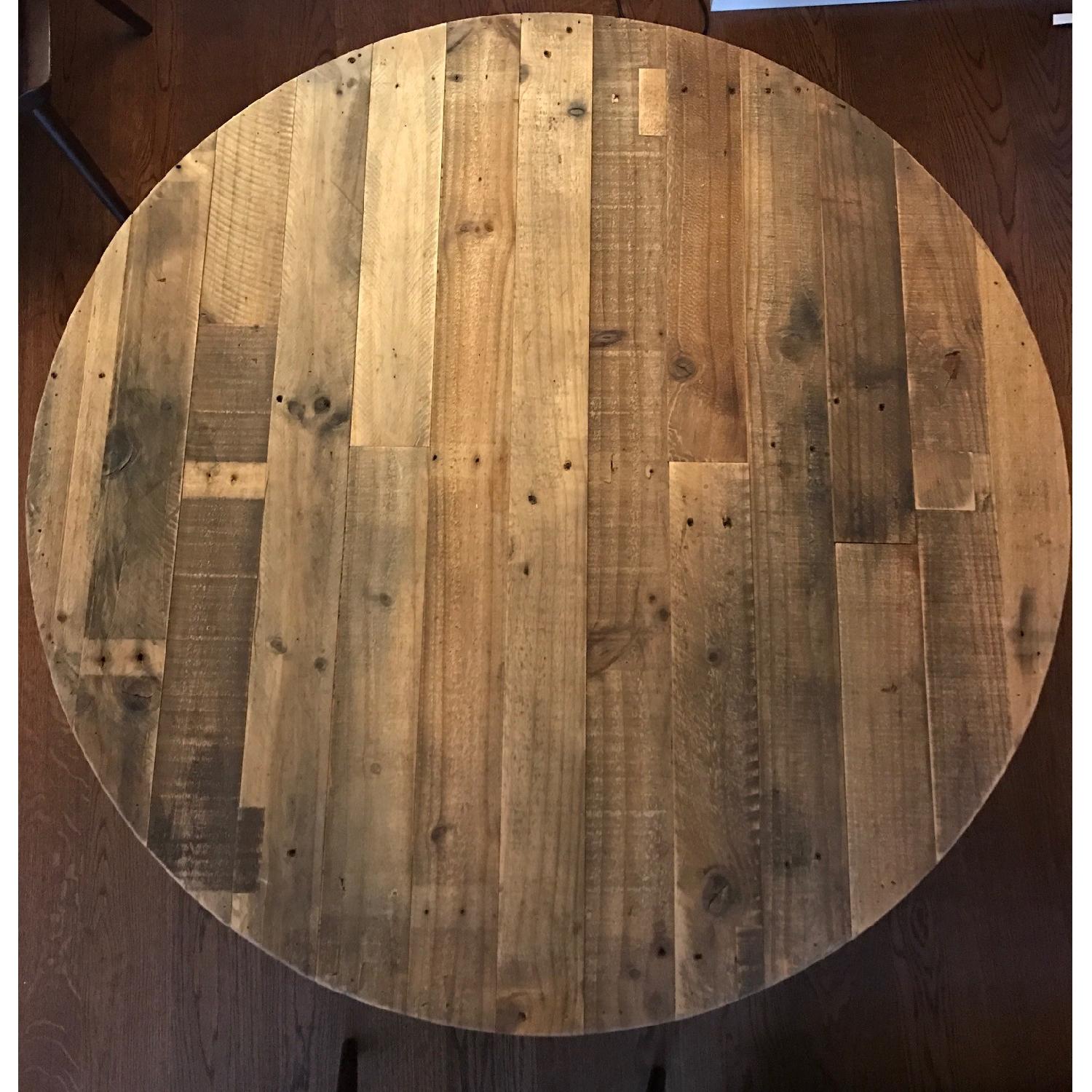West Elm Reclaimed Wood Round Dining Table AptDeco